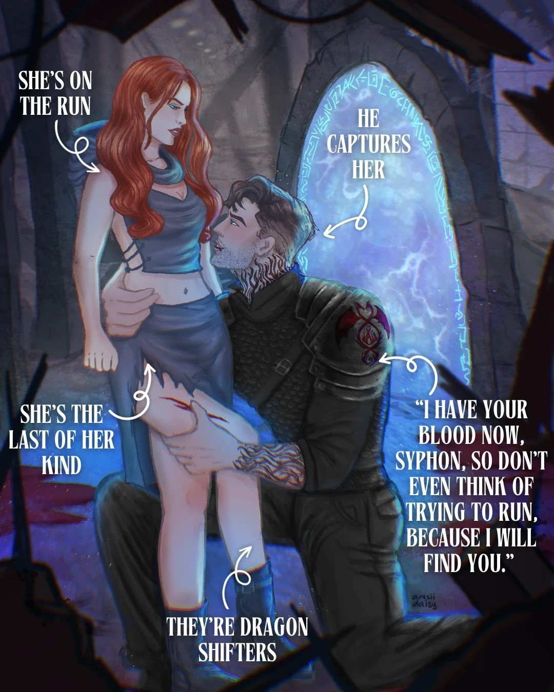 Meet Ever &amp; Aeson 

Spark the Flames is the first book in my urban high fantasy romance series!

You&rsquo;ll enjoy Spark the Flames if you&rsquo;re a fan of:
🐉 Dragon shifters
⚔️ Enemies with benefits
🔥 Fire daddy
✨ Found family
❤️&zwj;🔥 Who 