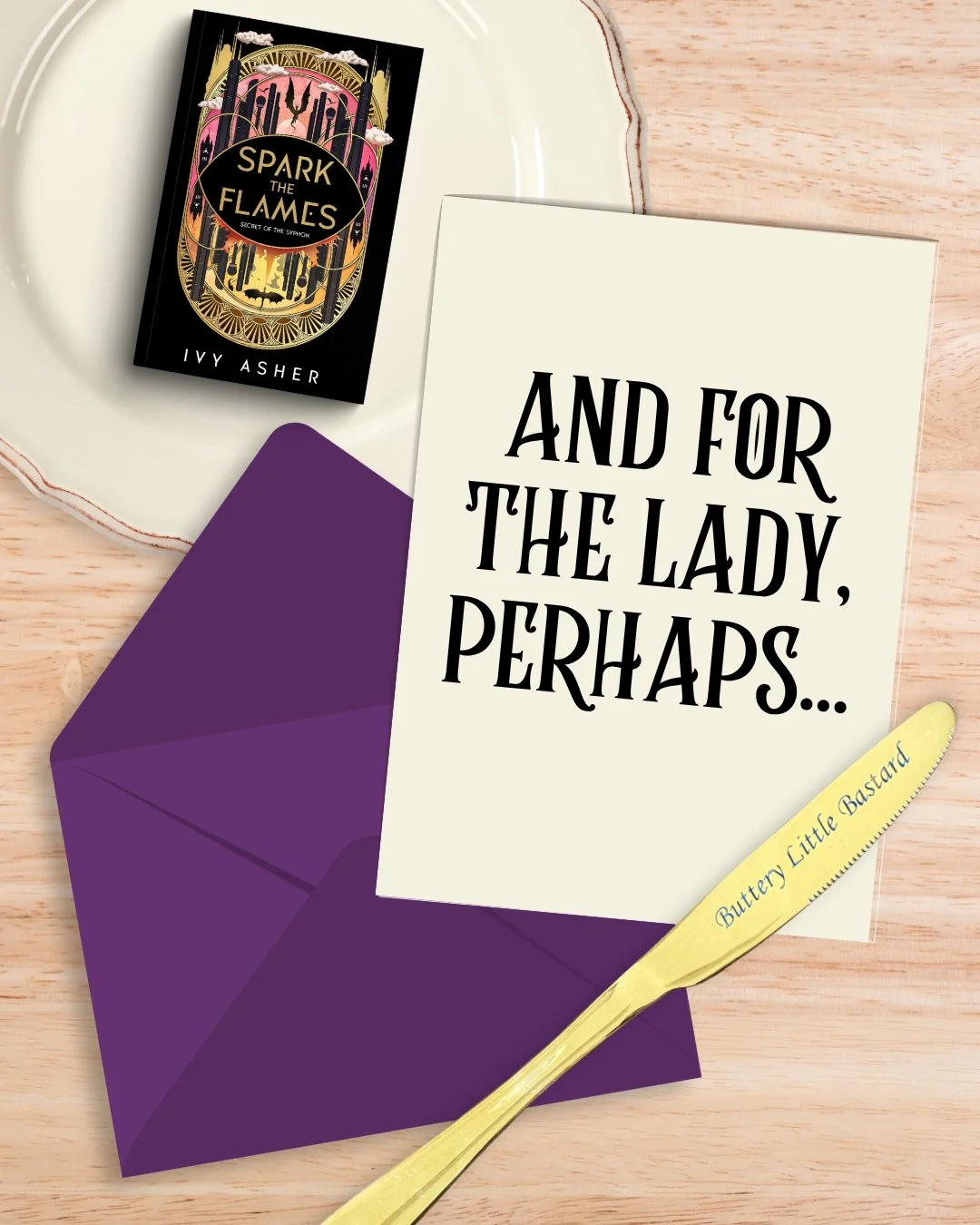 And for the lady, perhaps...

An urban high fantasy romance with sizzling enemies to lovers romance, dragon shifters, fast-paced action, and an epic game of cat and mouse.

Read Spark the Flames on KU!