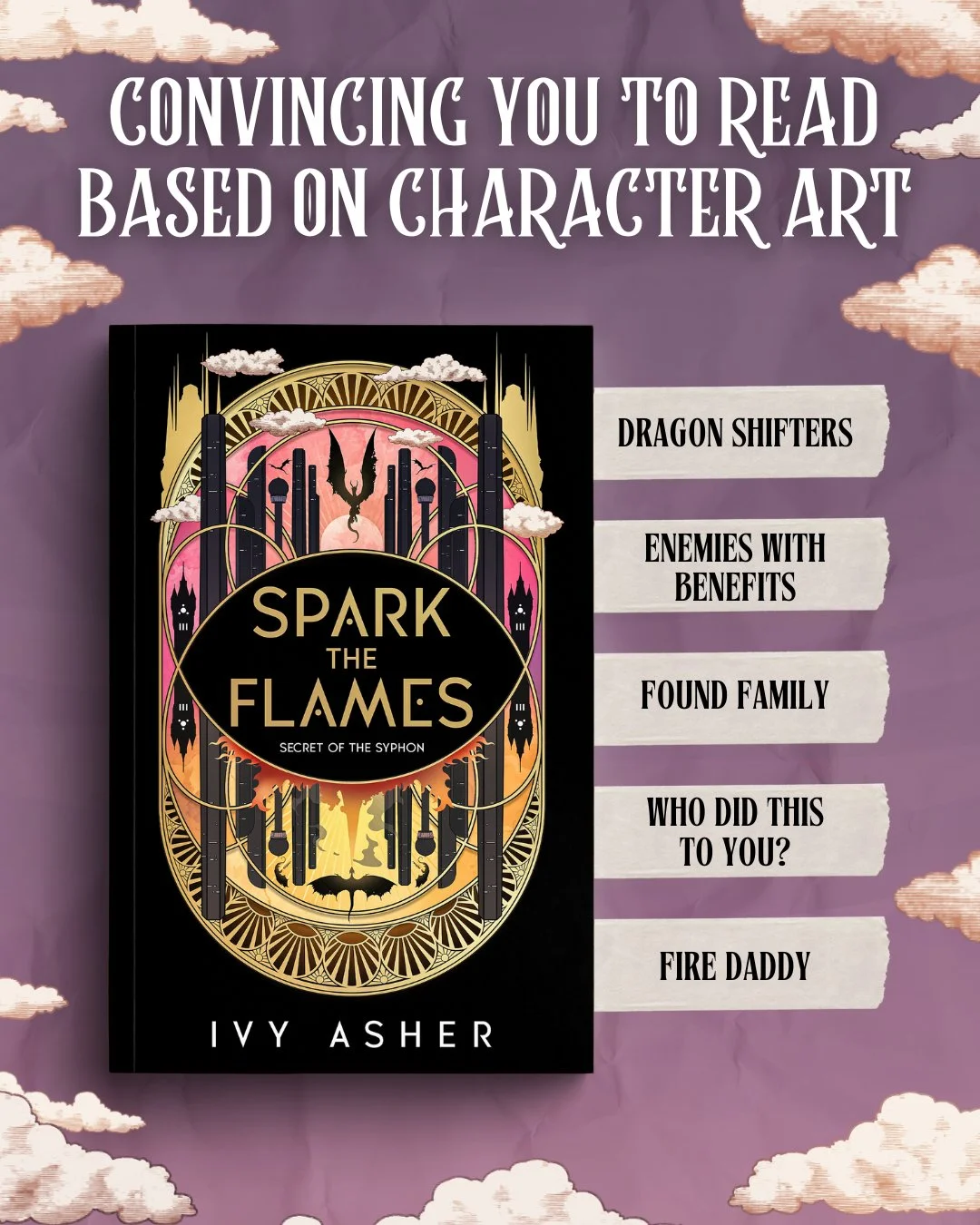 Can I convince you...

To read Spark the Flames based on character art?! 

I've been so fortunate to work with so many amazing artists to bring you this art 🤗

Ever has been in hiding from the people who killed her family for most of her life... Unt