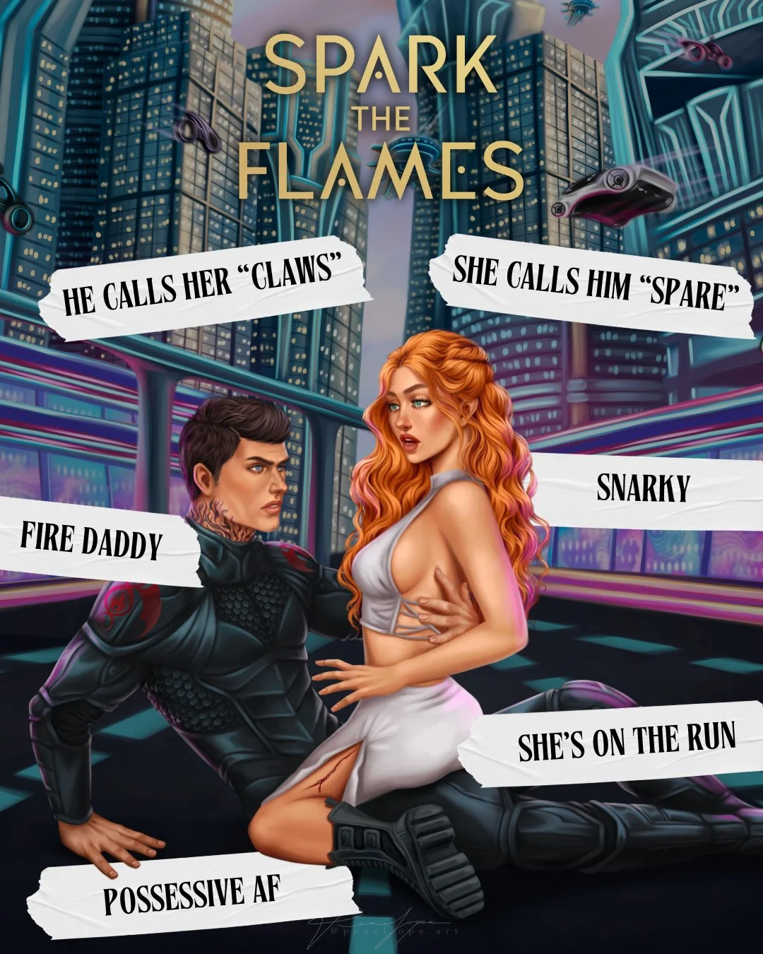 🔥 Meet Ever &amp; Aeson 🔥

📖 Spark the Flames, the first book in my romantasy series

You&rsquo;ll enjoy Spark the Flames if you&rsquo;re a fan of:
🐉 Dragon shifters
⚔️ Enemies with benefits
🔥 Fire daddy
✨ Found family
❤️&zwj;🔥 Who did this to 