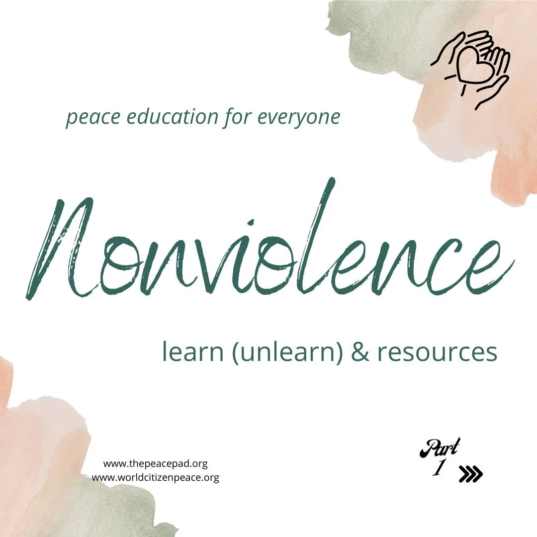 Conflict is part of life!  Without it, we are unable to learn, grow, change or explore. How we navigate and resolve conflict are skills of peace education.

#nonviolence #peaceeducation #conflicttransformation #conflict #peacebuilding #seekingpeace