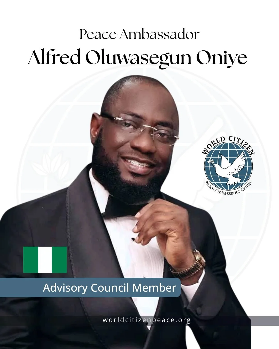 💫 Join us in appreciating Professor Alfred Oluwasegun Oniye! Prof Alfred is a dedicated Peace Ambassador serving on our West African Advisory Council. He is dedicated to advancing capacity building, dialogue, collaboration, and inspiring just cultur
