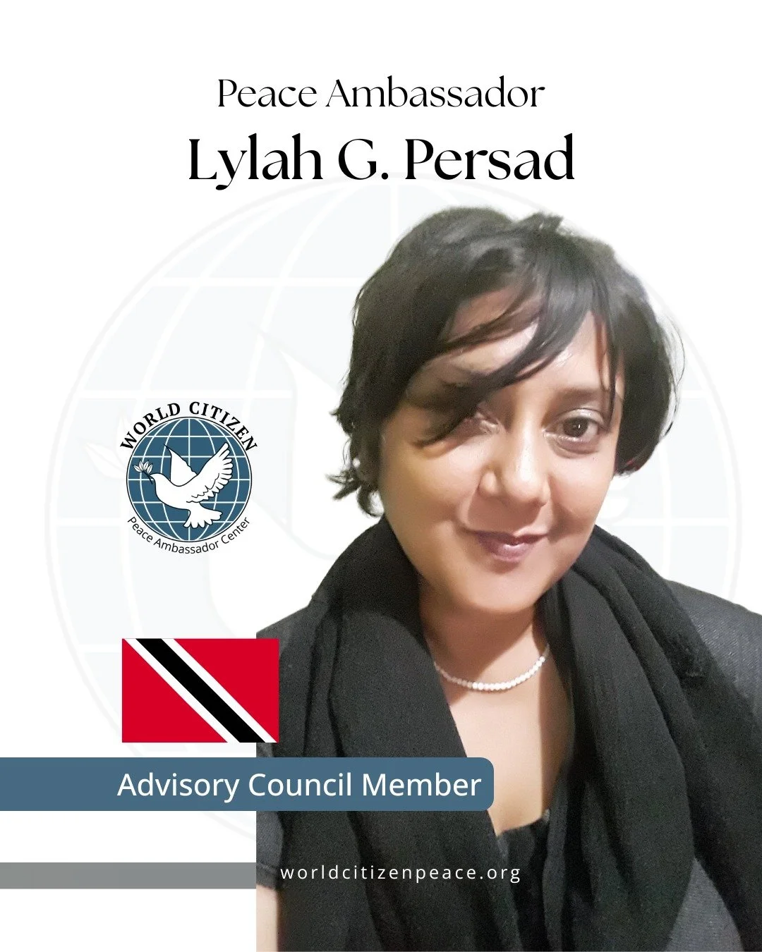 Join us in celebrating Peace Ambassador Advisory Council Member 'ZenLylah' from Trinidad! 🤩 

Lylah Persad is a global Youth Empowerment Advocate, educator, and author dedicated to inspiring positive change through sustainable creative programs. Her