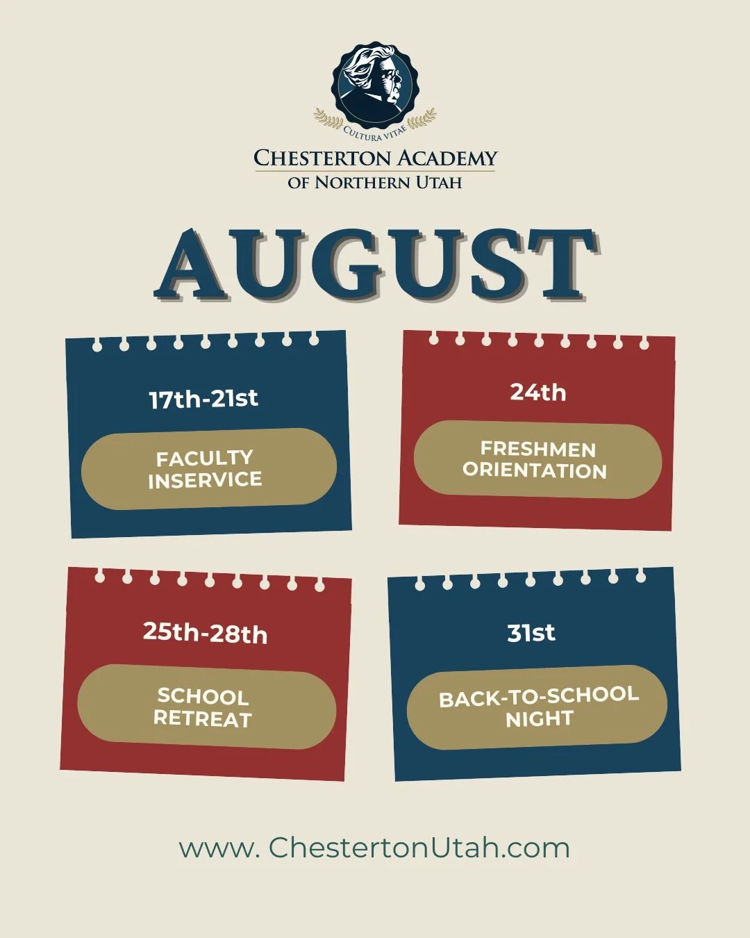 We are days away from the start of academic year 2026/2027! #chestertonacademy #chestertonschoolsnetwork #classicaleducation #classicaleducationinutah