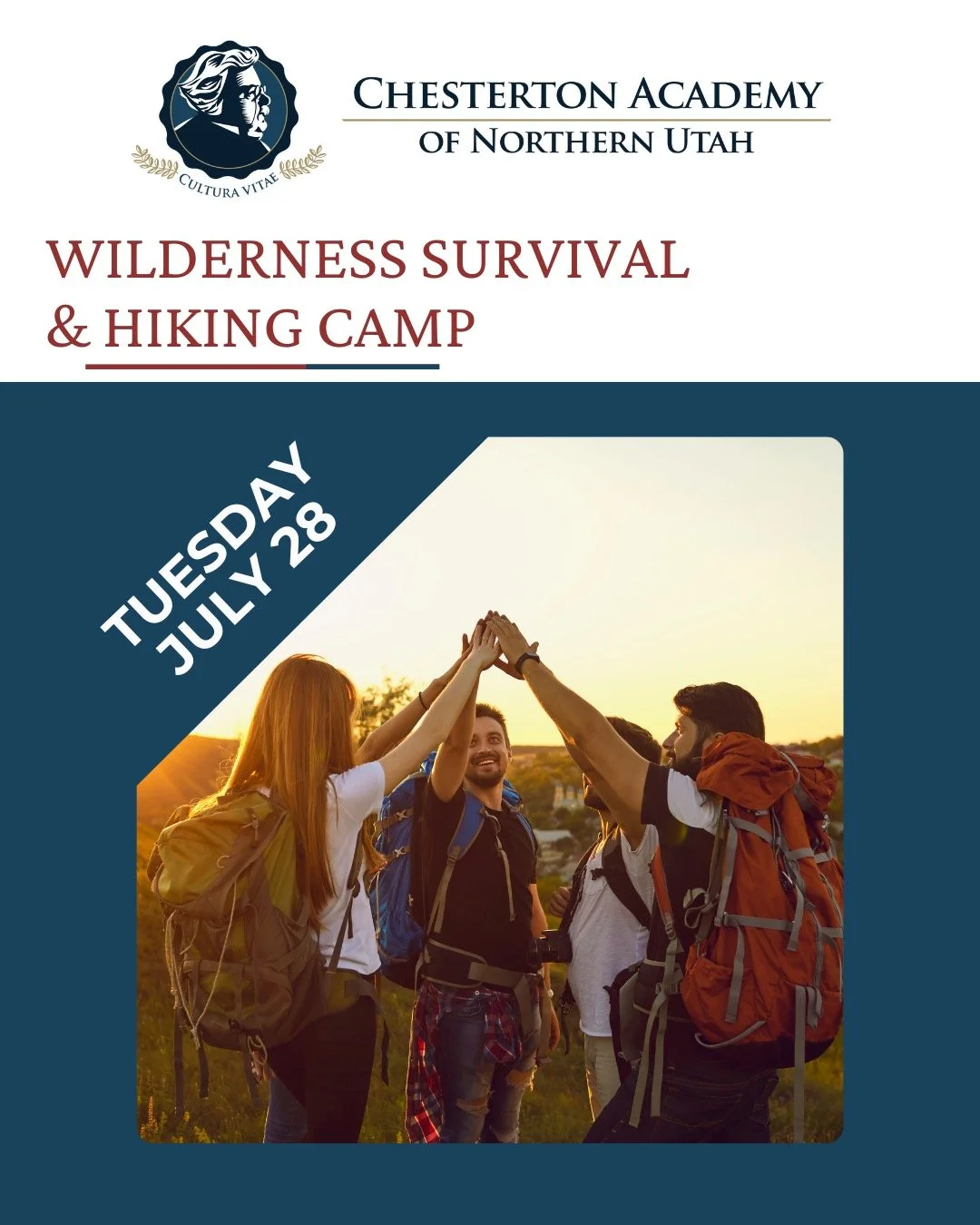 Register now for our amazing academic summer camps at CANU. Registration is due one week prior to any one camp.

Wilderness Survival and Hiking Camp-July 28th (Registration due July 21)

Students will begin the day by learning practical survival skil