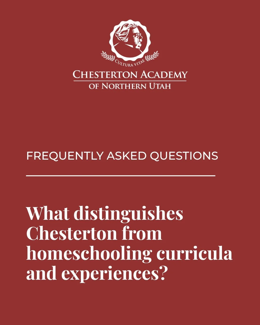 FAQs about a Chesterton education #chestertonschoolsnetwork #chestertonacademy #classicaleducation #classicaleducationinutah