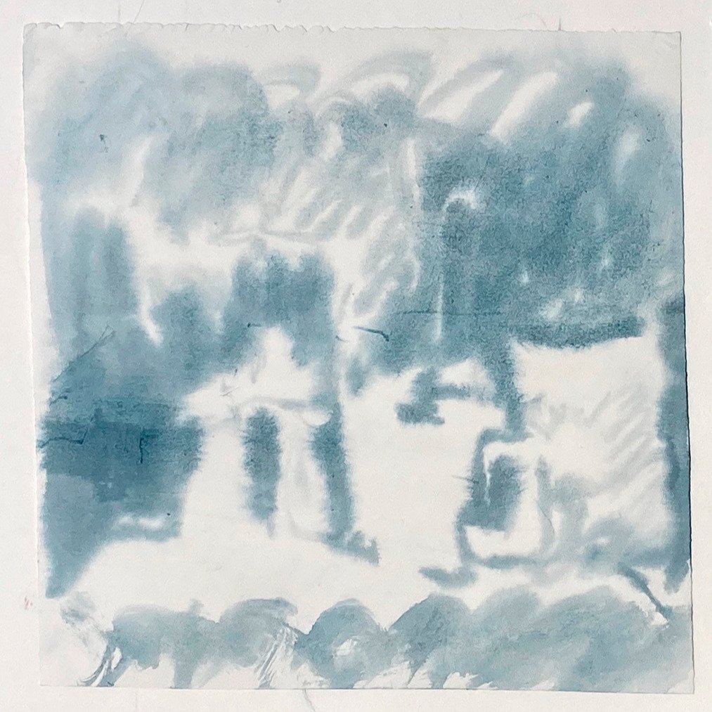 March 10, Central Vermont Refugee Action Network's March Arts Marathon. Please sponsor! Link in bio.
Camera Obscura Still Life 7, 2026, watercolor on paper, 9" square. Made using a camera obscura.
