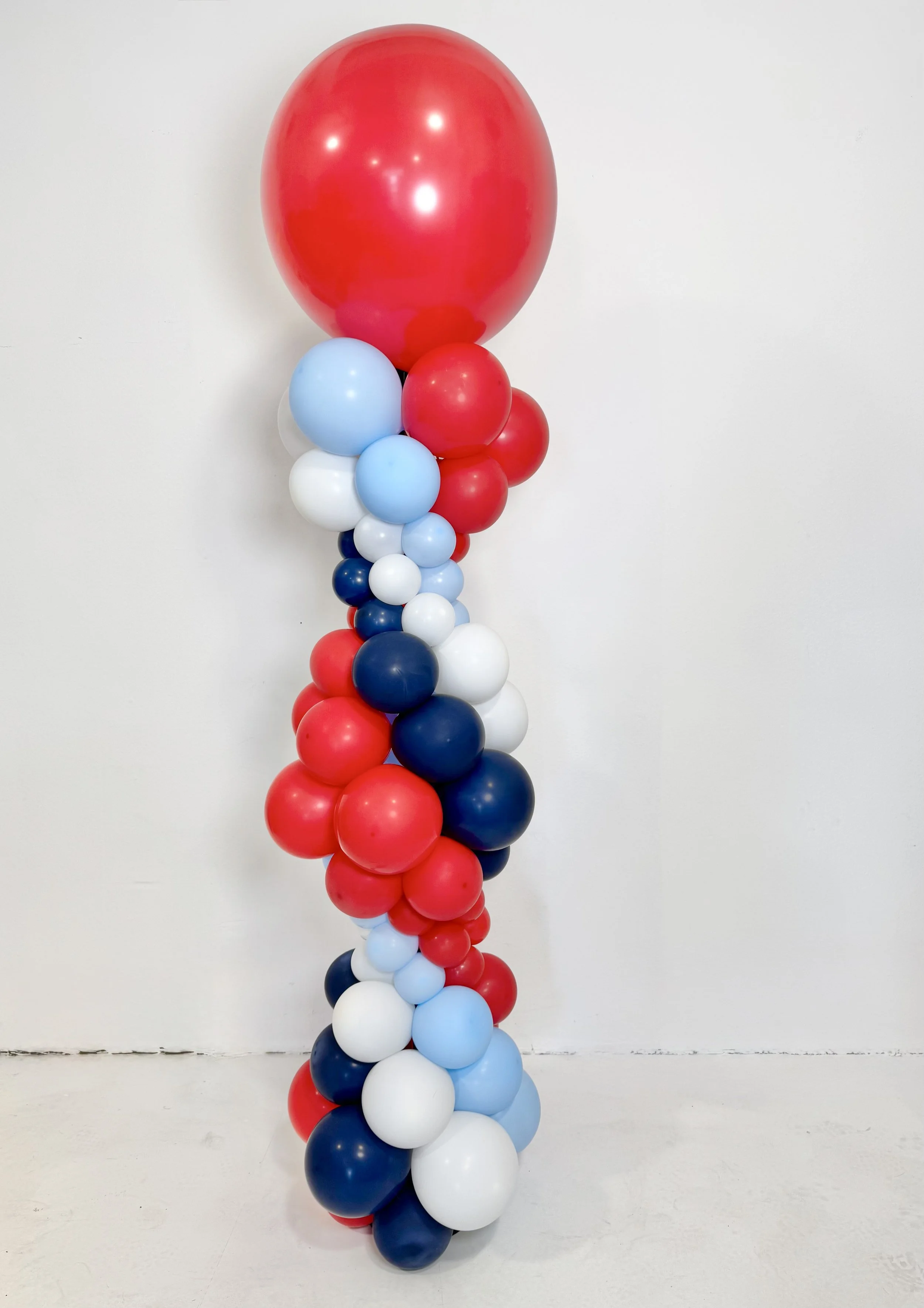Patriotic Biodegradable Balloon Towers