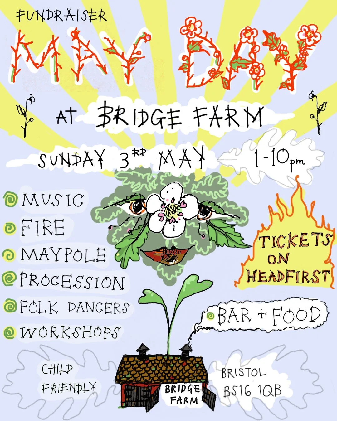 The sunshine today &amp; spring equinox tomorrow makes it feel like the most precious time to be announcing our MAY DAY celebrations 🌞 🐇 !!

Join us at Bridge farm for a day of festivities to mark and celebrate the arrival of summer. Expect folk mu