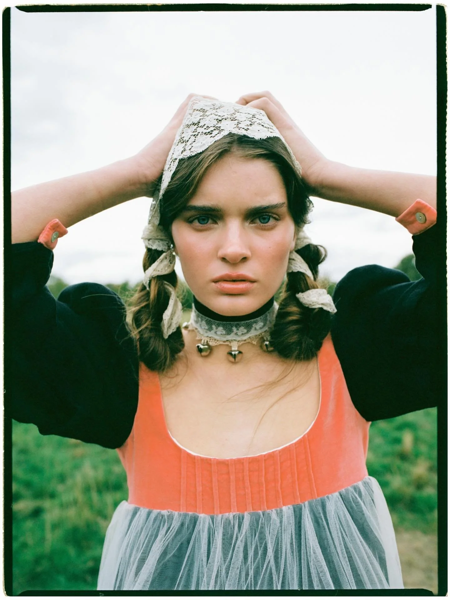 Daughters of Albion 🐇

Featured in @blumenhausmagazine 
Stylist @beckyseager 
Photographer @leoniefreemanphoto 

Wearing Eadie dress &amp; Marie choker 🐇

Choker will be available this SATURDAY at @bricksbristol