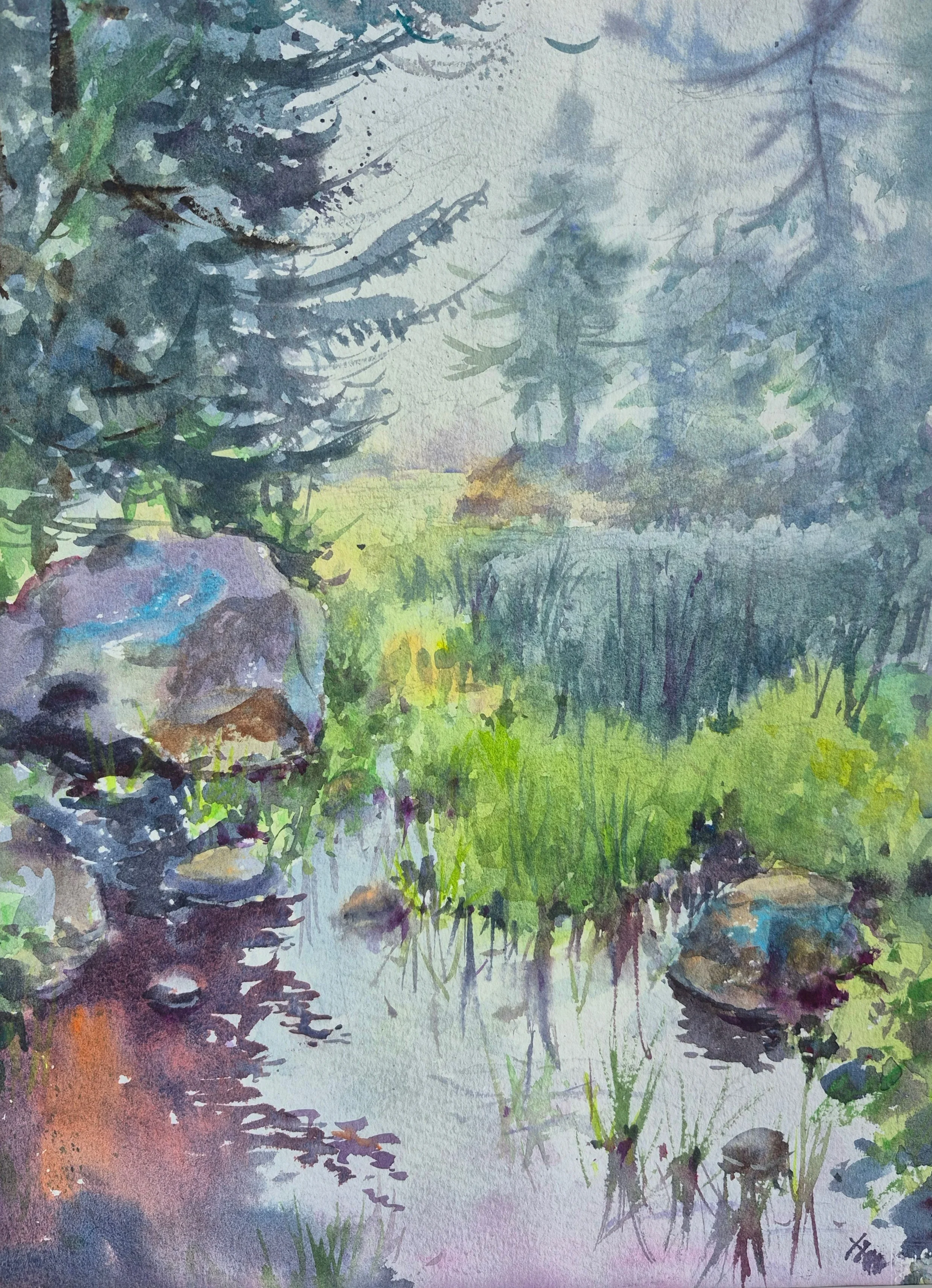 Misty Morning 15x11
