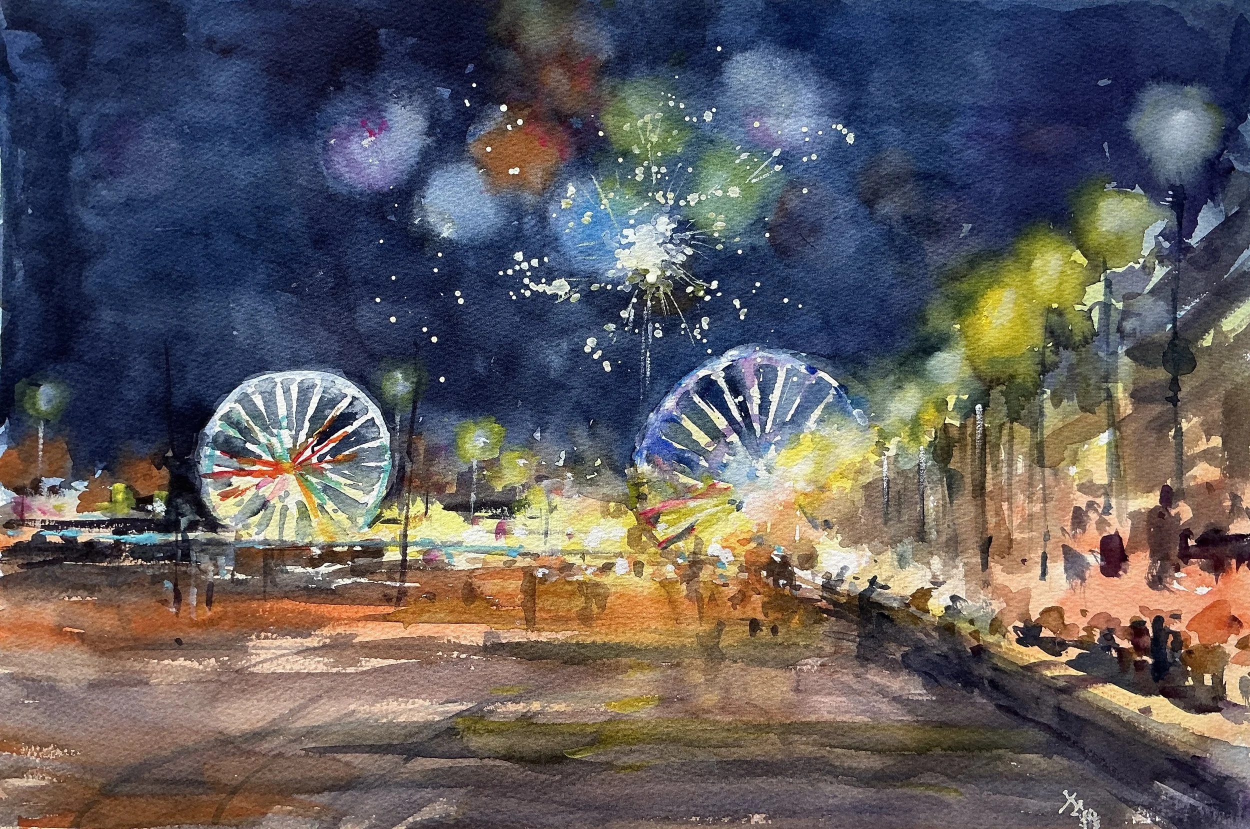 Thursday night Firworks 11x17