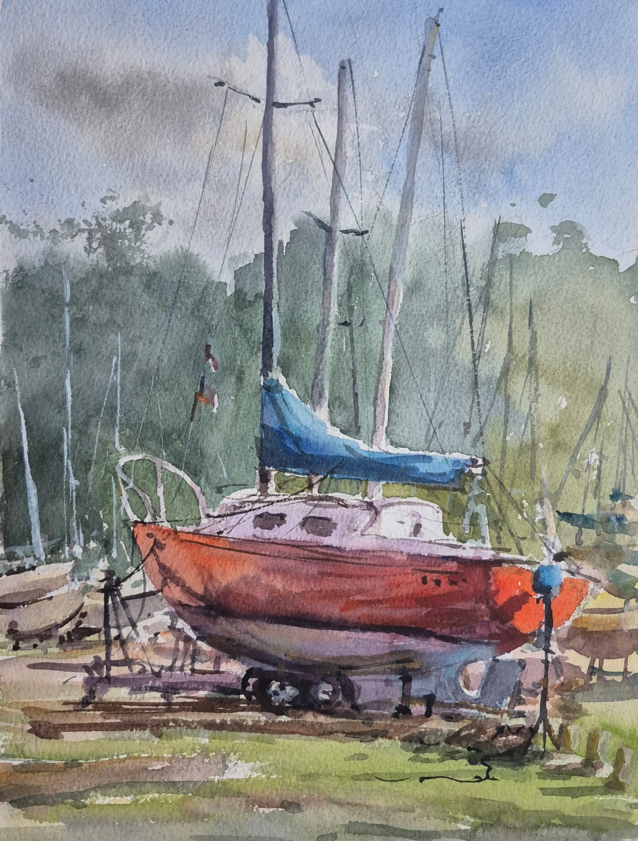 The Red Boat 12x9