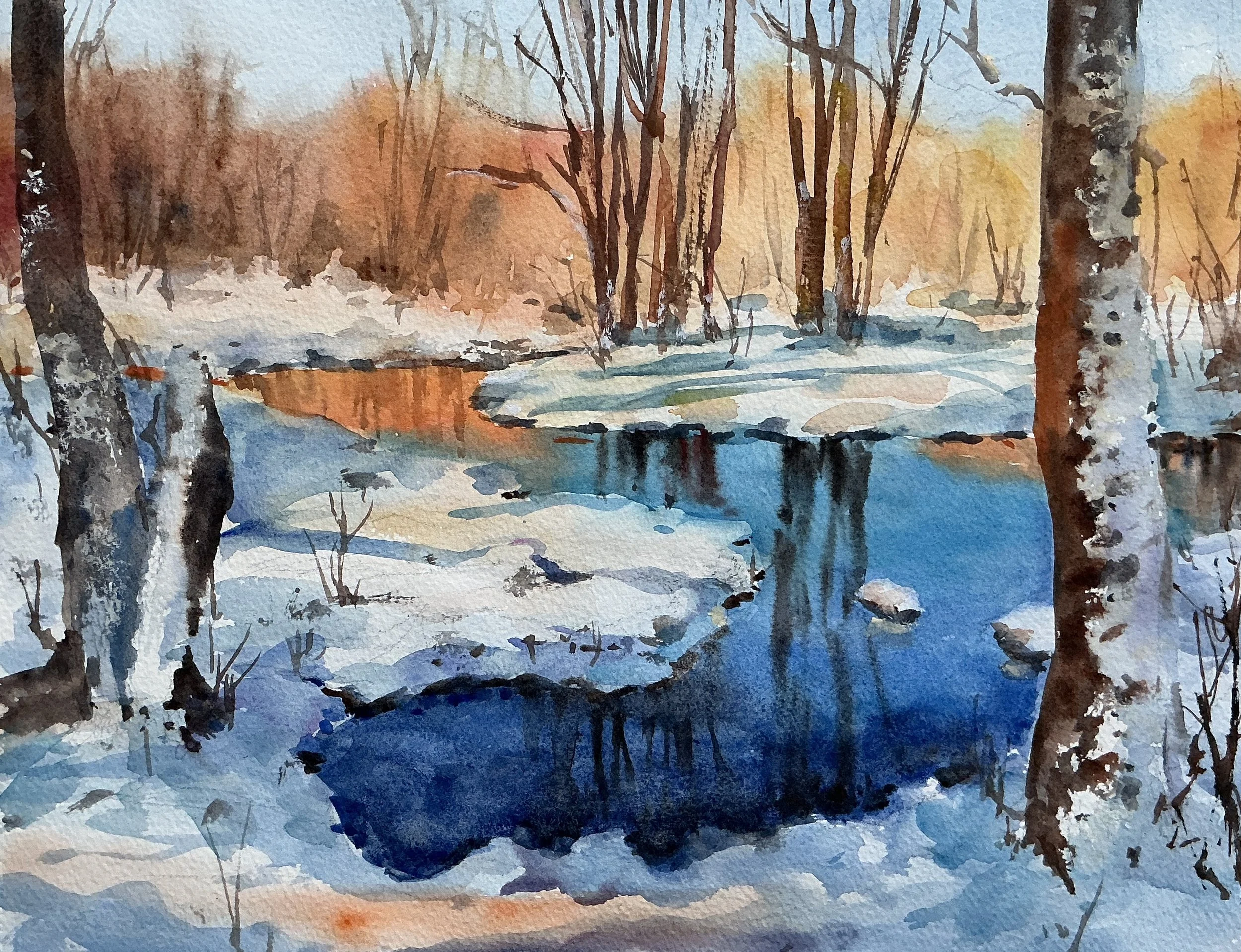 Snow Creek 11x14 $500