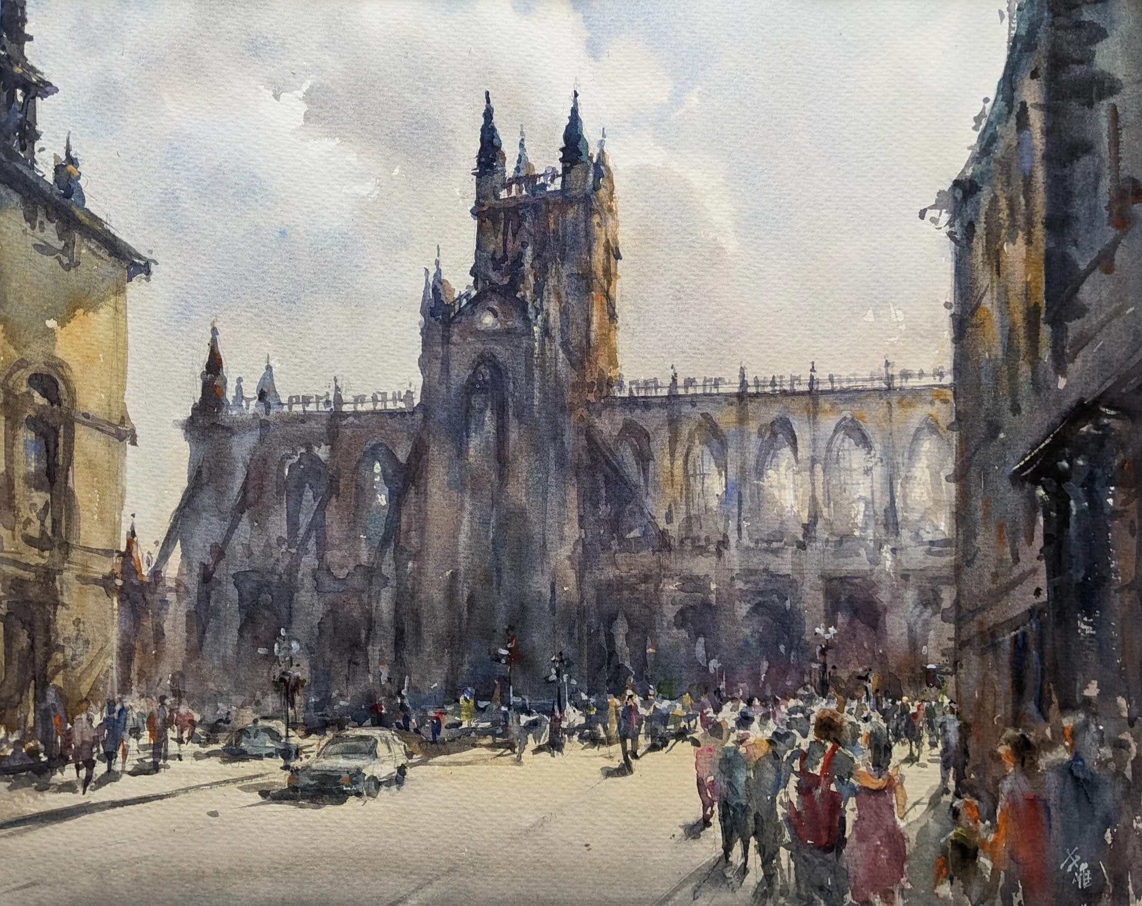 Bath in Sunlight 13x17
