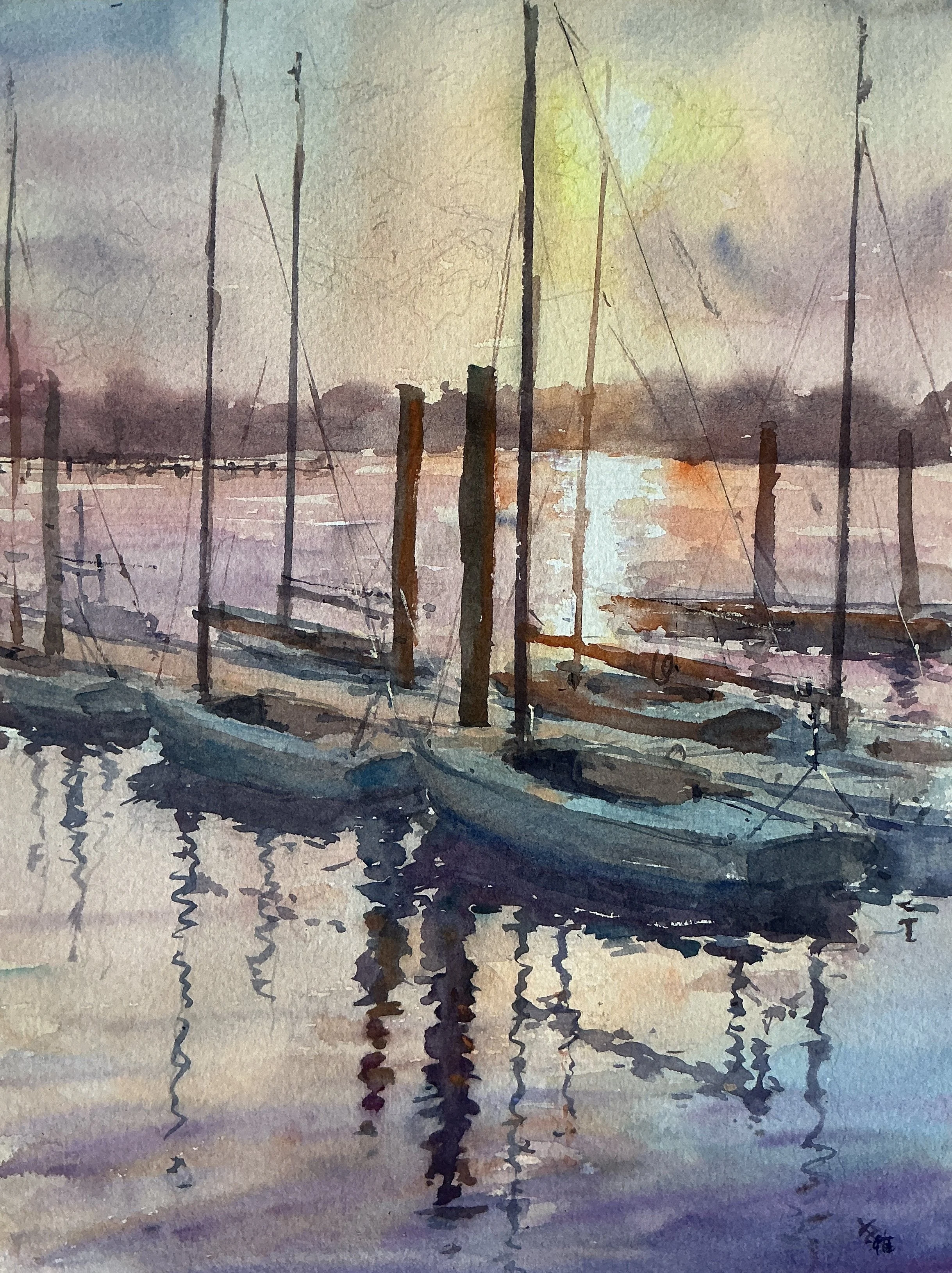 Morning in Marina 15x11