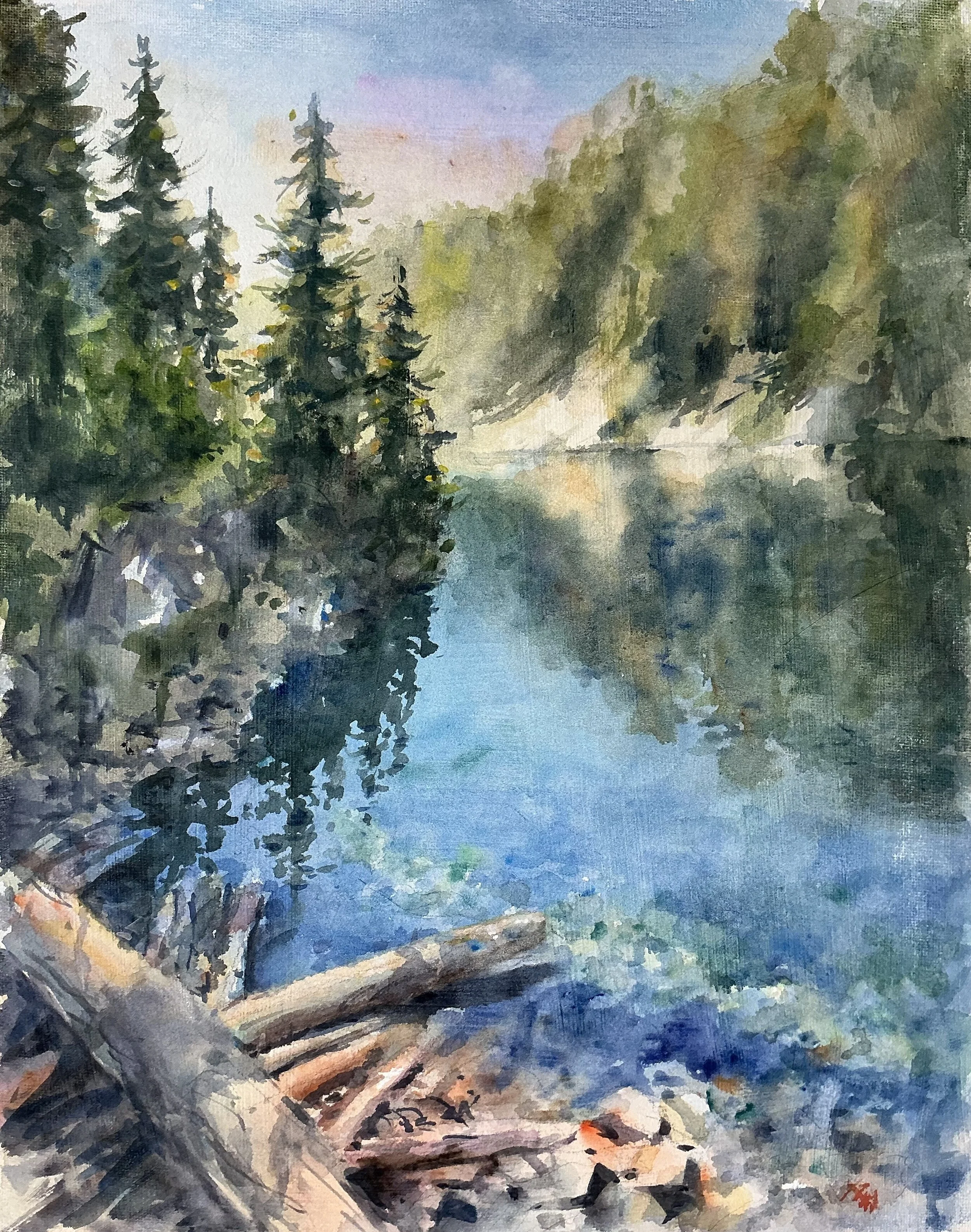 Snow Lake 14x11