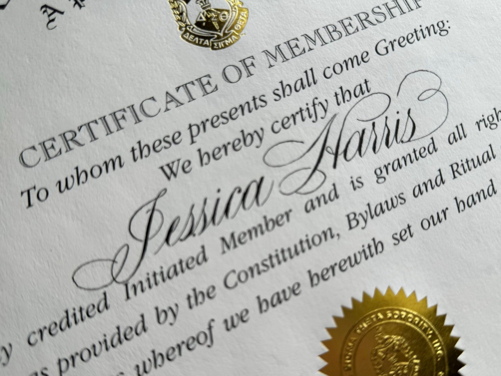 Fill-In Certificate