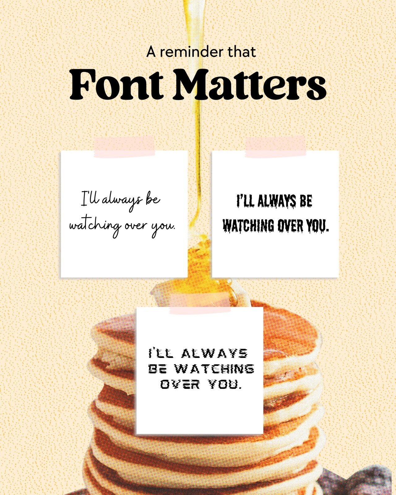 Fonts matter. A lot.