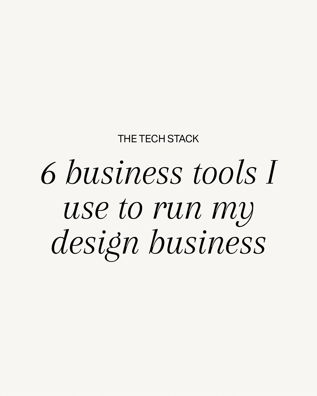 Tools are getting smarter, more affordable, and more powerful&mdash;especially with AI and automation in the mix. It&rsquo;s never been easier to run a lean, fast, and efficient business. 

I&rsquo;m sharing some of my favorite tools that help keep t