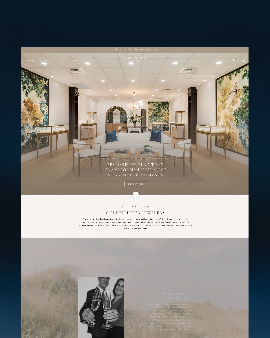 What an incredible journey it&rsquo;s been bringing Golden Hour Jewelers&rsquo; vision to life online! 

Golden Hour Jewelers website, a digital experience crafted to reflect the same elegance, expertise, and personalized service you&rsquo;ll find in