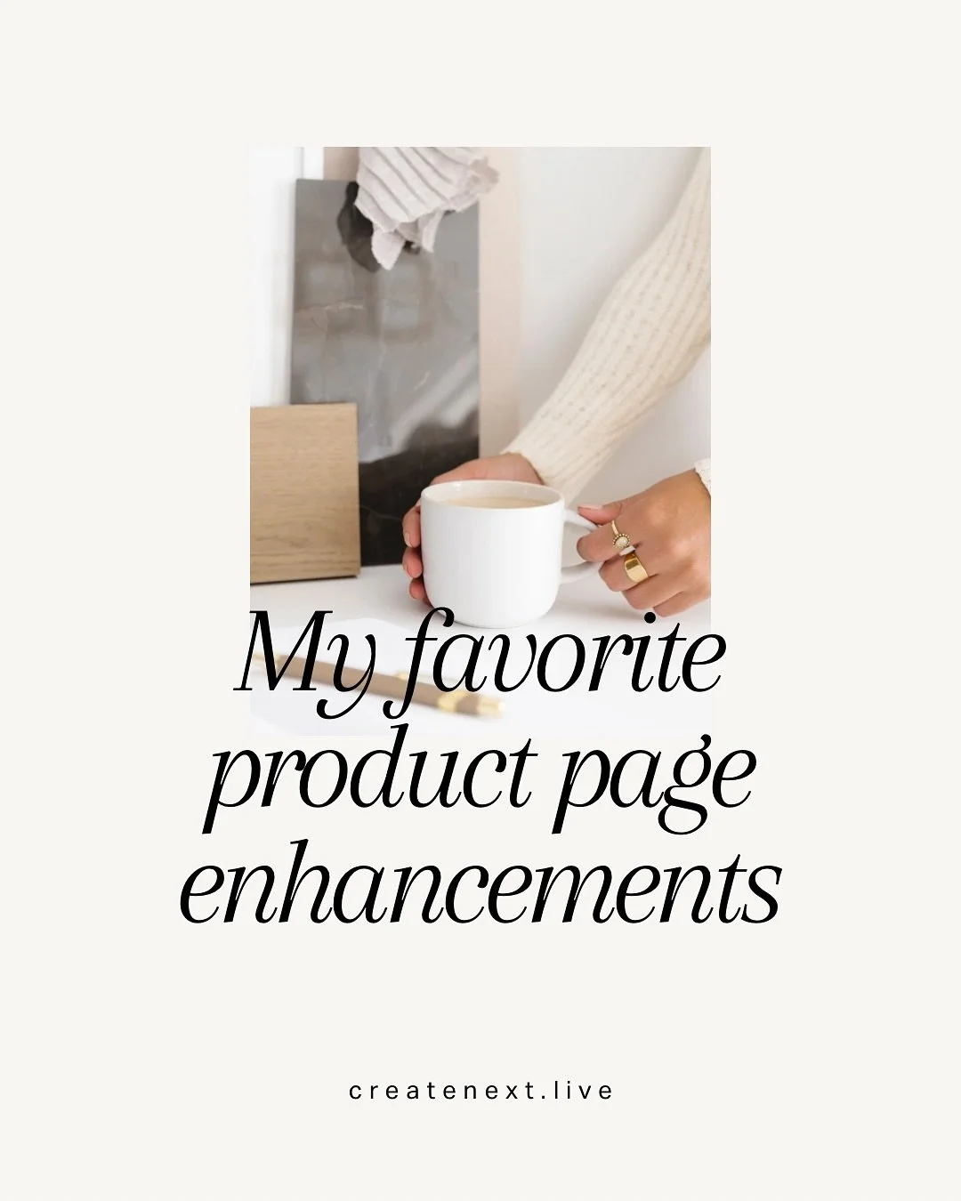 Want to turn more browsers into buyers? 
 Here are a few of my favorite ways to improve the product page experience, small changes that make a big difference in getting customers to checkout.
 If you want more strategies like these, grab my Conversio