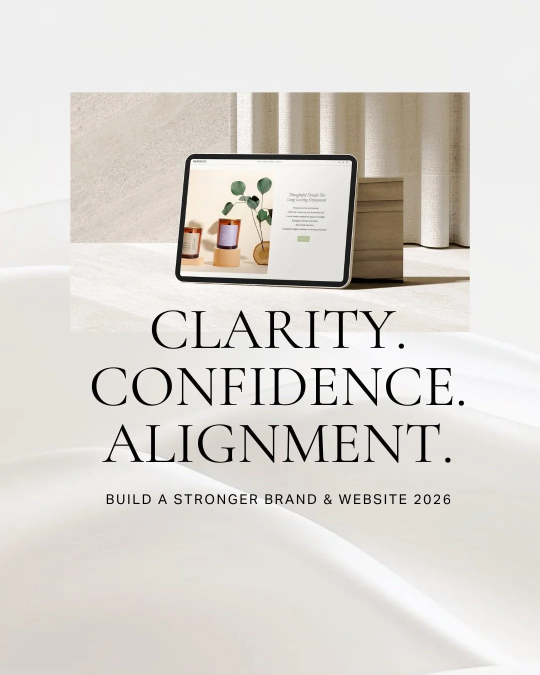 Growth often feels hard not because you&rsquo;re doing something wrong, but because nothing feels fully aligned.
When your brand doesn&rsquo;t reflect where you&rsquo;re going, confidence drops. You hesitate. You second-guess. You keep fixing small t