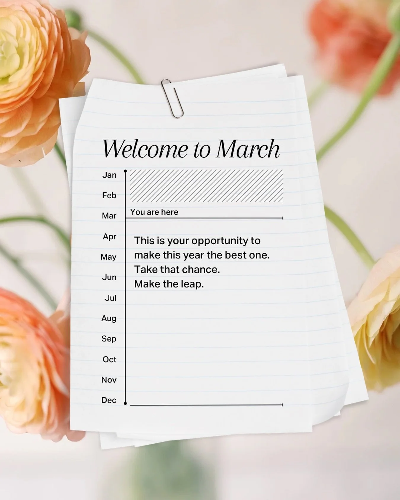 There&rsquo;s something about March that feels like a reset. 

A quiet shift. Like momentum is starting to build.
It&rsquo;s still early enough in the year to make meaningful changes in your business. 

To refine what&rsquo;s not working. To elevate 