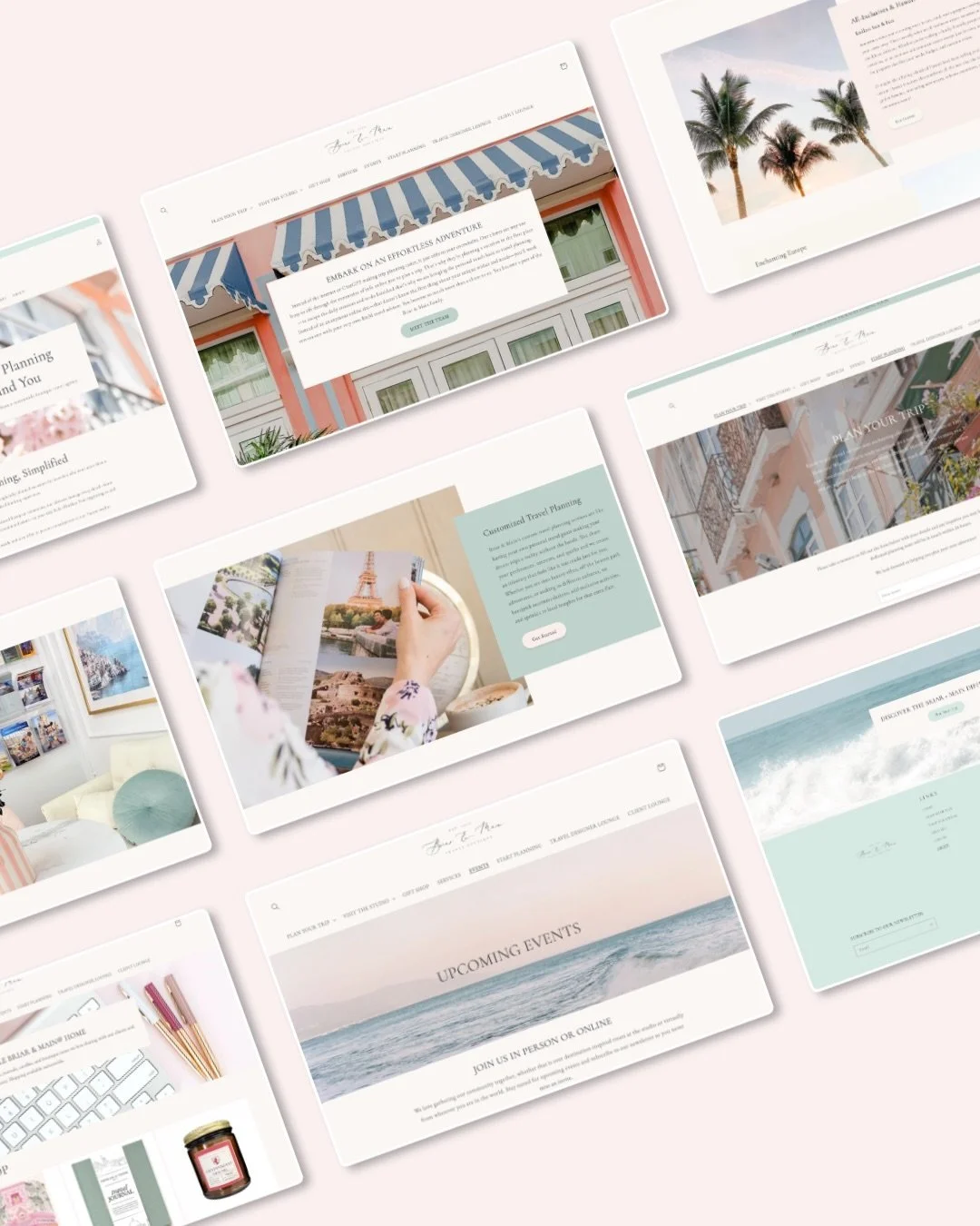 Sneak peek recently in the studio: a Showit to Shopify migration for one of my favourite returning clients.

Briar + Main Travel Boutique has the kind of branding that makes you stop scrolling. Whimsical, soft, and completely stunning. We supported r