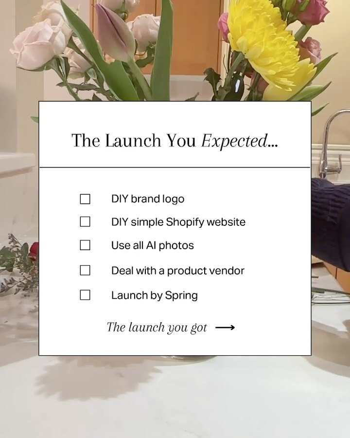 It is still a lot easier now to launch a business online than ever but burning yourself out from going down inspo rabbit holes online and toxic comparison to similar small businesses is real.

Here is some food for thought:

Trying to do everything a