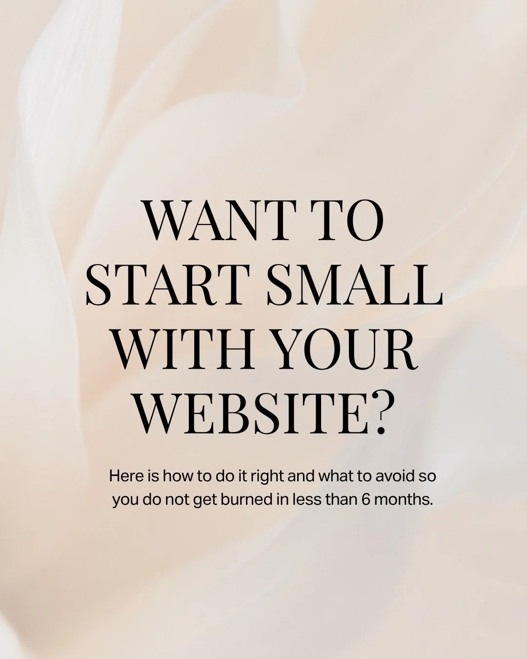 When you&rsquo;re starting out, &ldquo;I just need something up&rdquo; sounds smart. It sounds lean. But here is the truth: you are still going to spend weeks tweaking it, buying plugins, and trying to make it look professional.

And when your busine