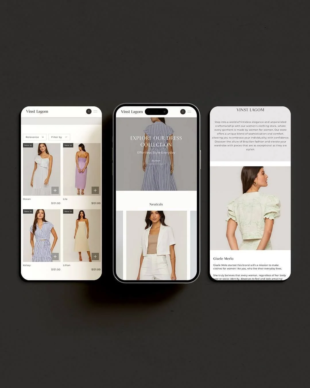 Boutique fashion jewelry Shopify store designed by CreateNext