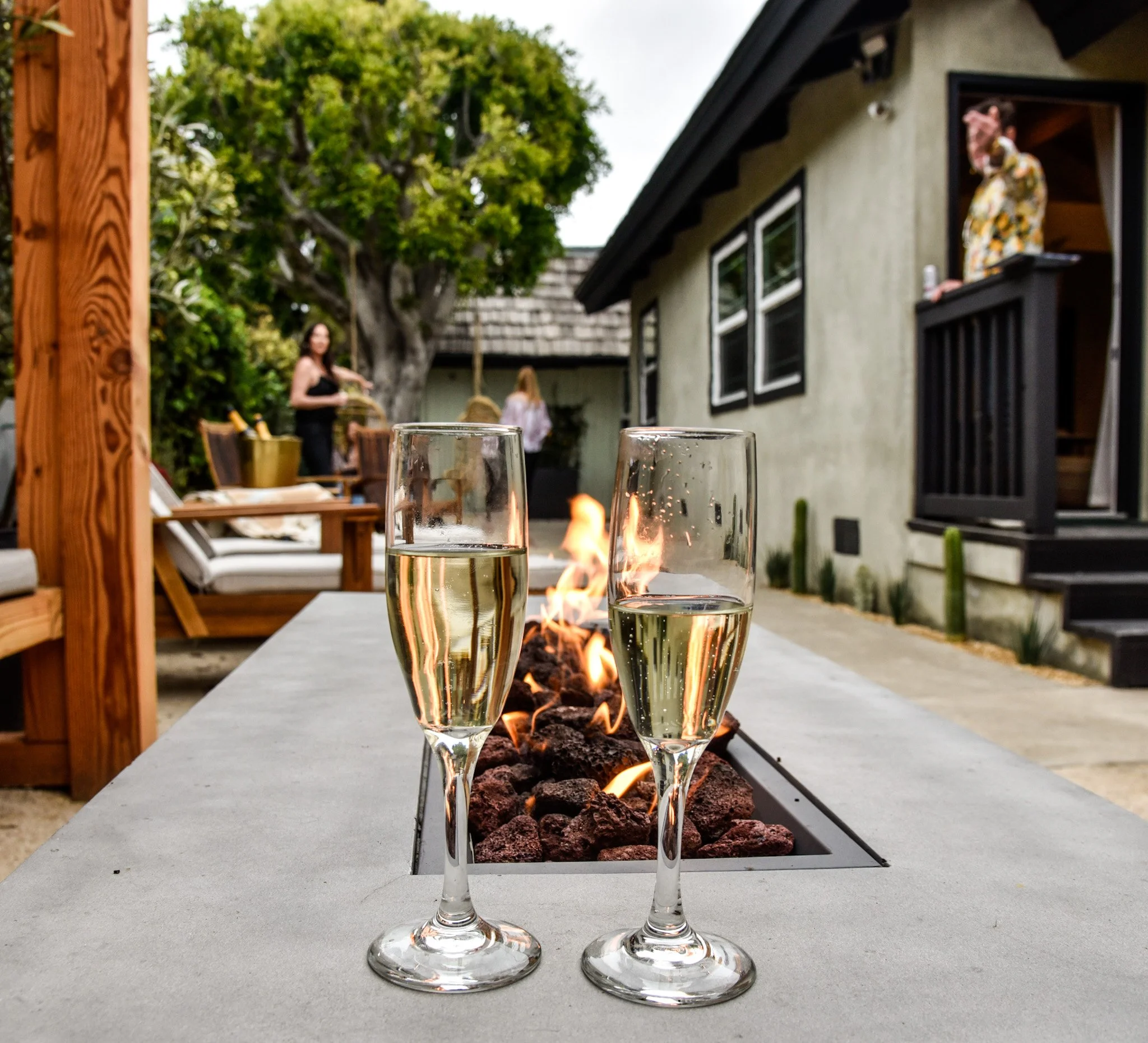 Cup of wine at med spa