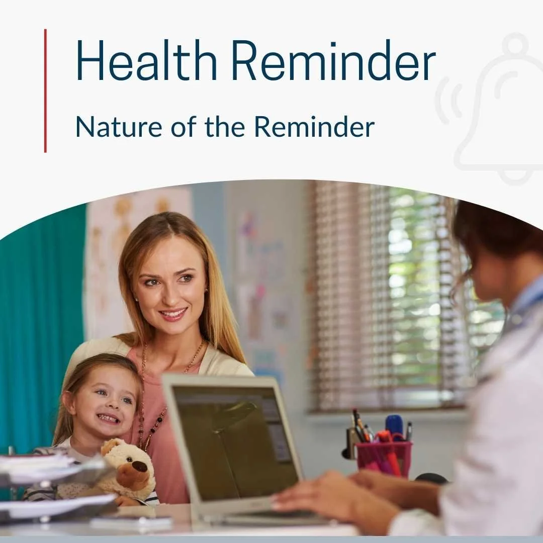 Preventative Care Reminder