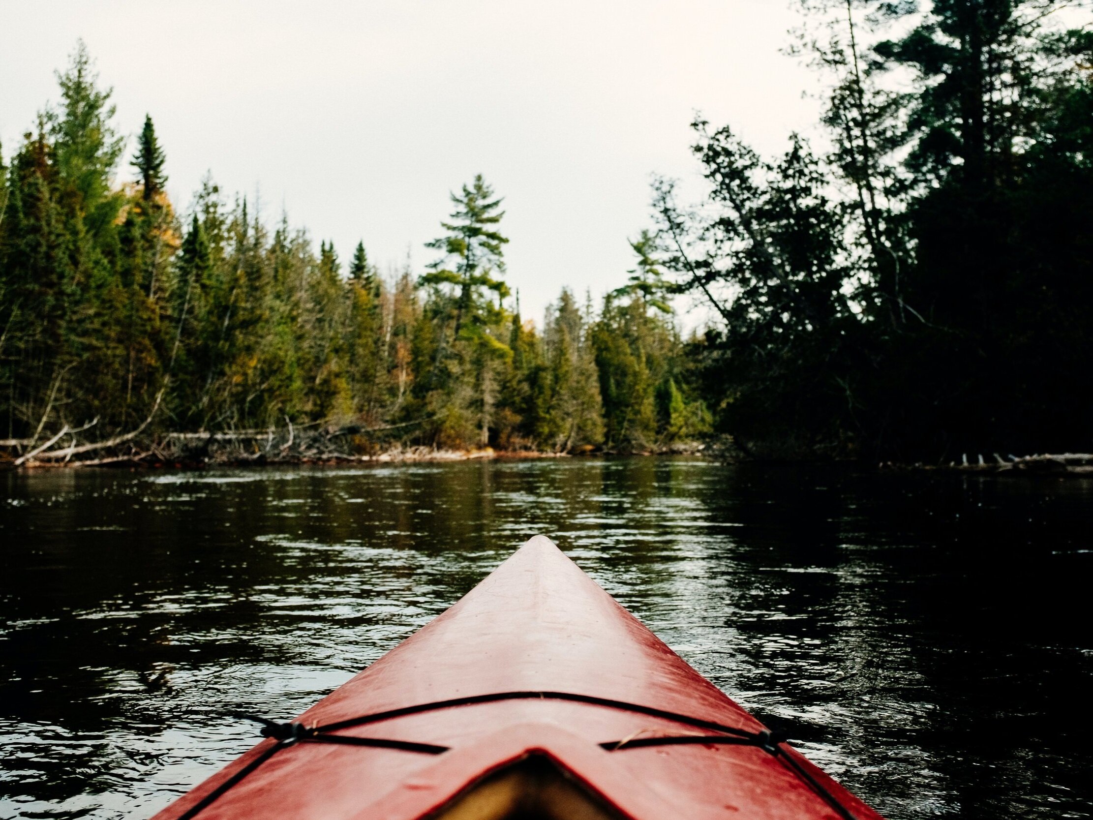 Kayaking in Logan Lake in Hocking Hills Ohio