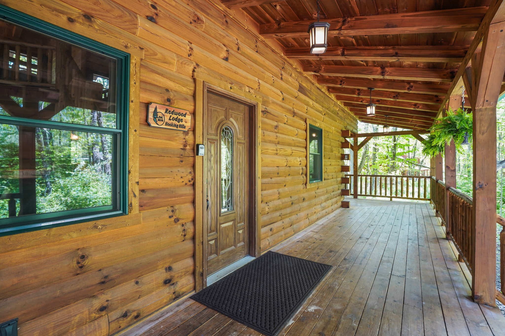 Redwood Lodge Front Entrance in Hocking hills ohio