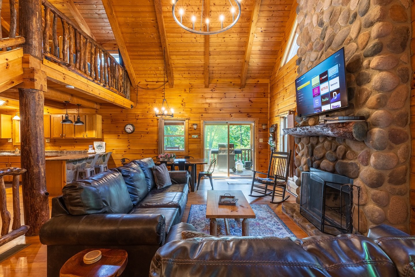Take your family to Bobcat Bluff for an awesome summer adventure! Our 8 guest cabin is located between Logan and the amazing hiking in Hocking Hills State Park- the best location to be for your visit to the Hocking Hills! 

Grill dinner and dine out 
