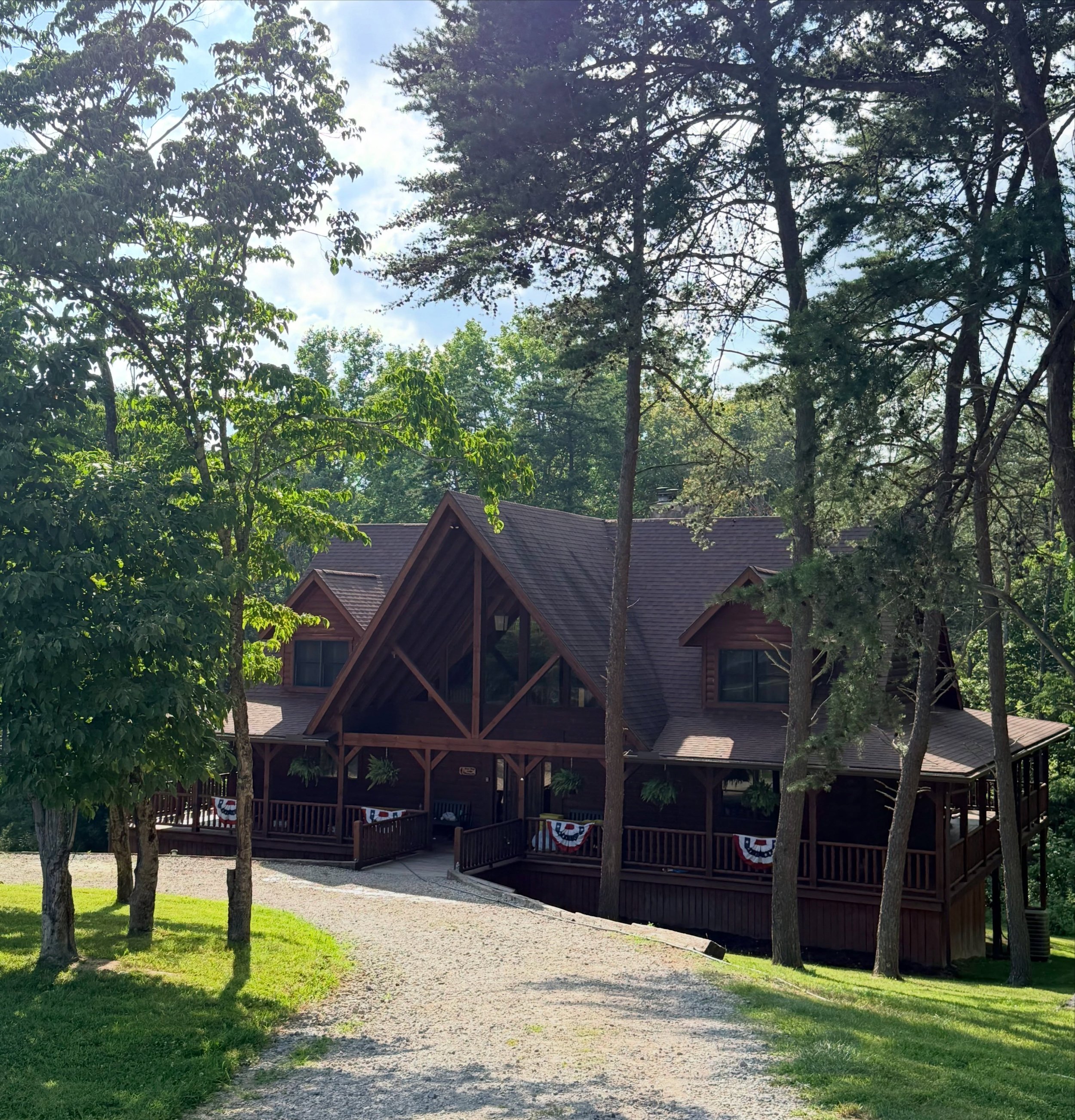 Our crew celebrated the 4th of July weekend at our River Rock Lodge. Lots food, fishing, fireworks and friendship ❤️🤍🩵