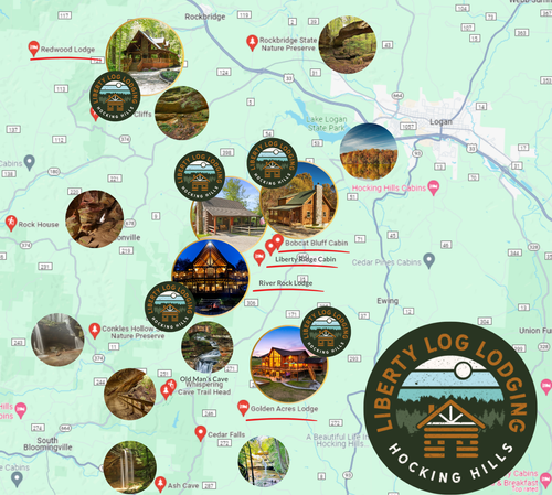 Best Located cabins in Hocking Hills — Liberty Log Lodging Hocking ...