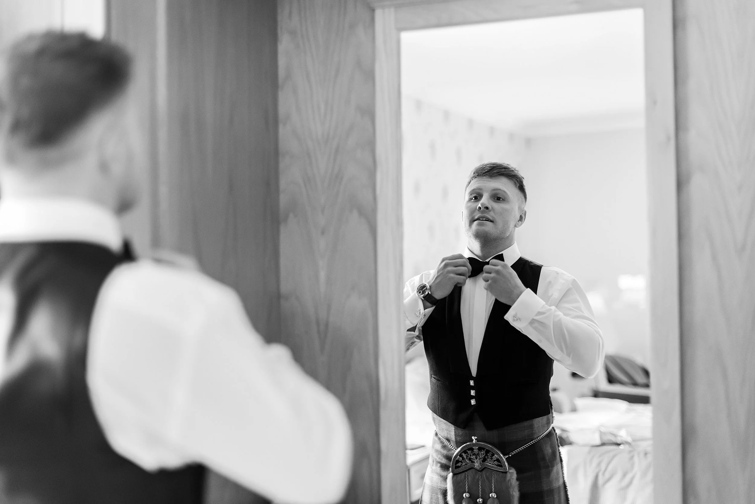 Black and white formal wedding is a wedding styling trend