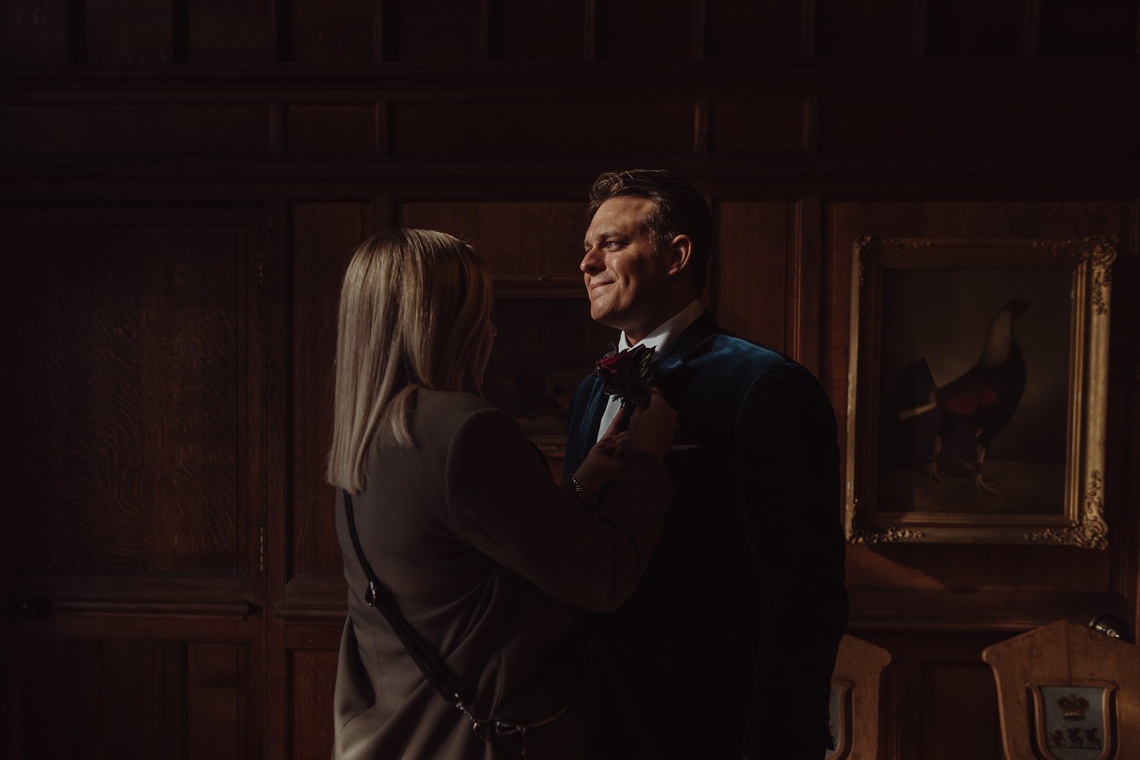 Groom prep during Mount Stuart, Isle of Bute wedding
