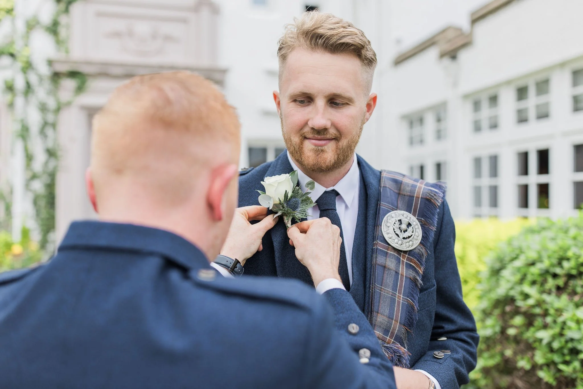 Groom wedding attire which was included in his wedding planning checklist
