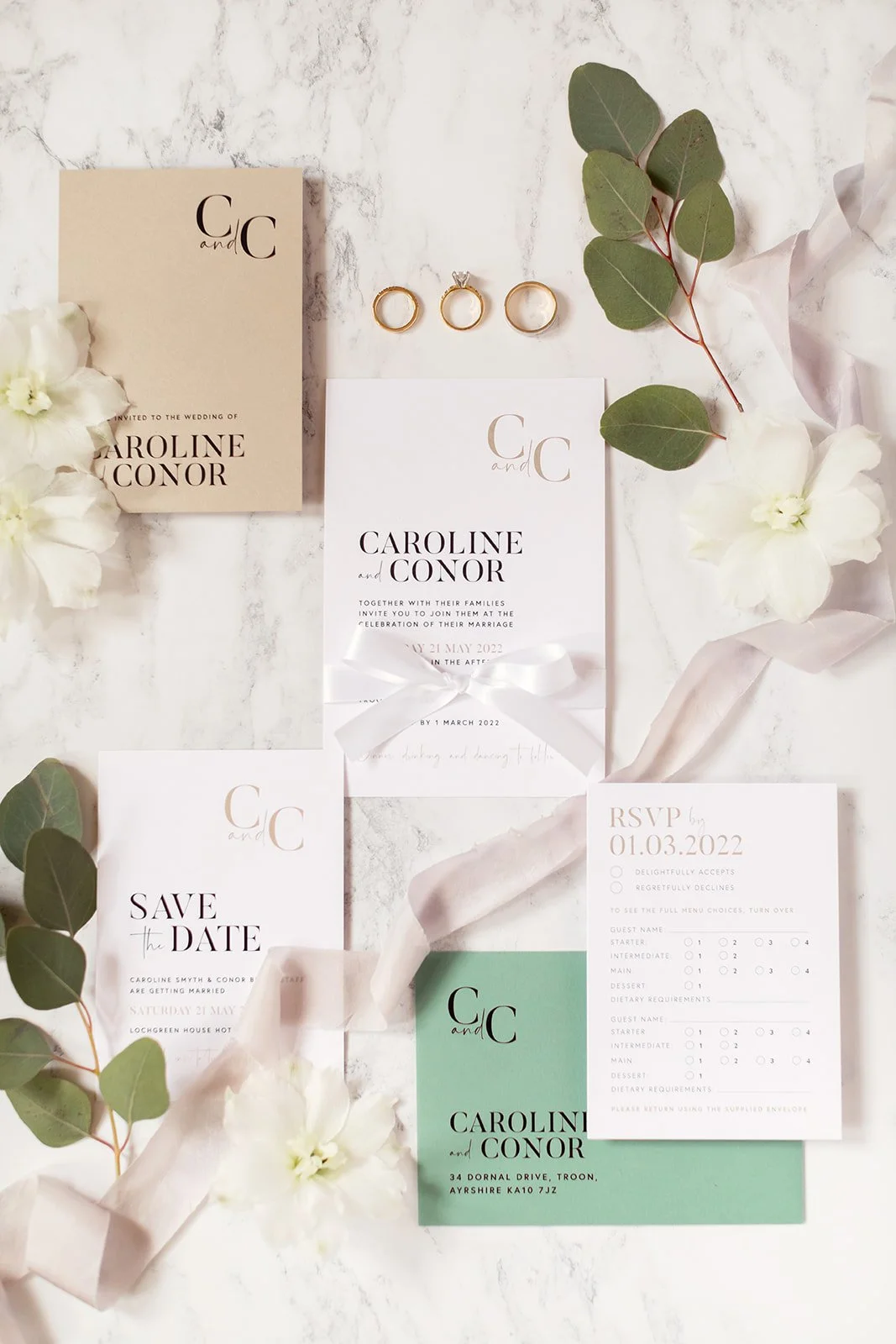 As a Scotland wedding planner I advise personalising your wedding stationery
