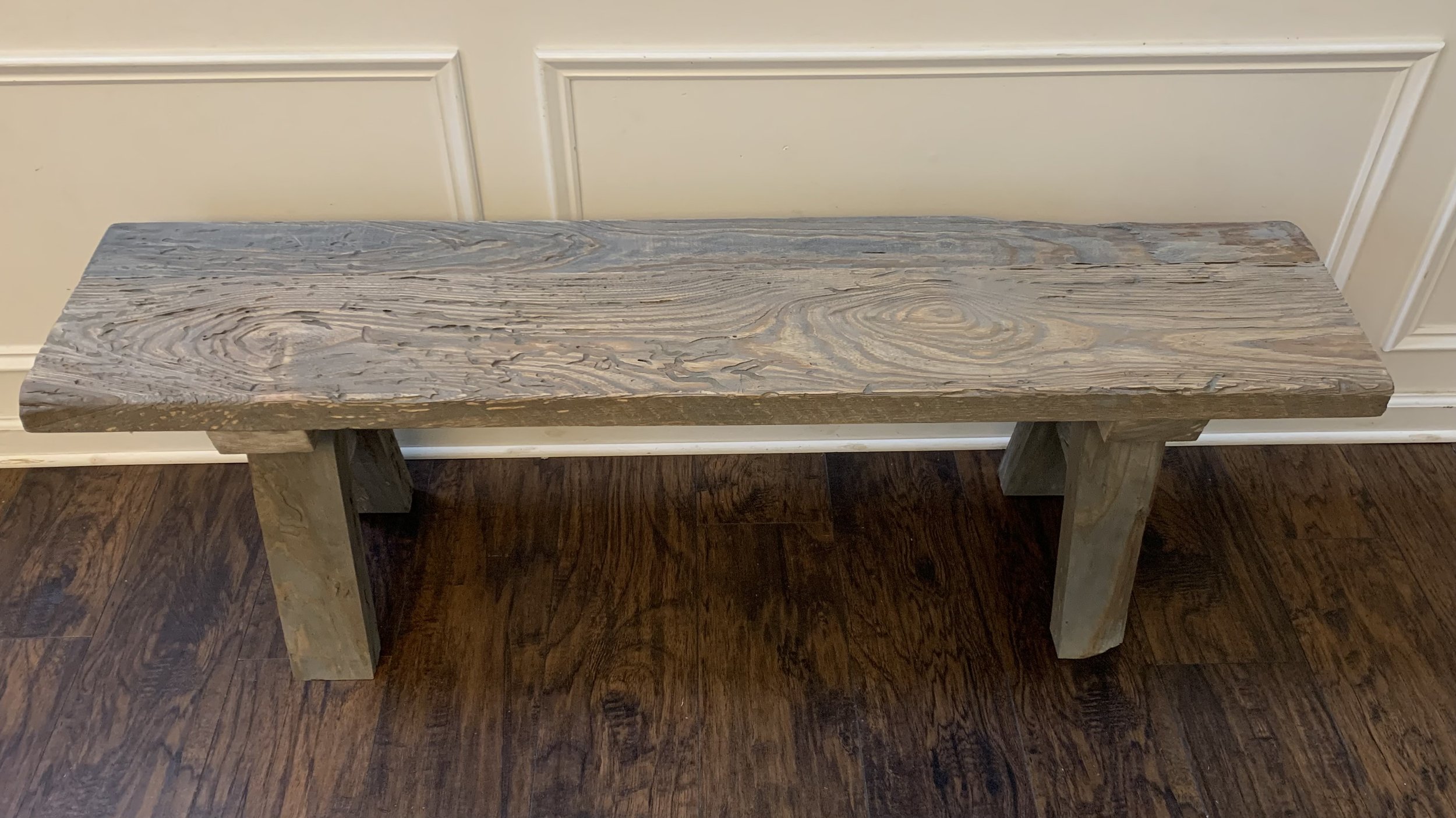 Rustic Bench from Wormy Ash