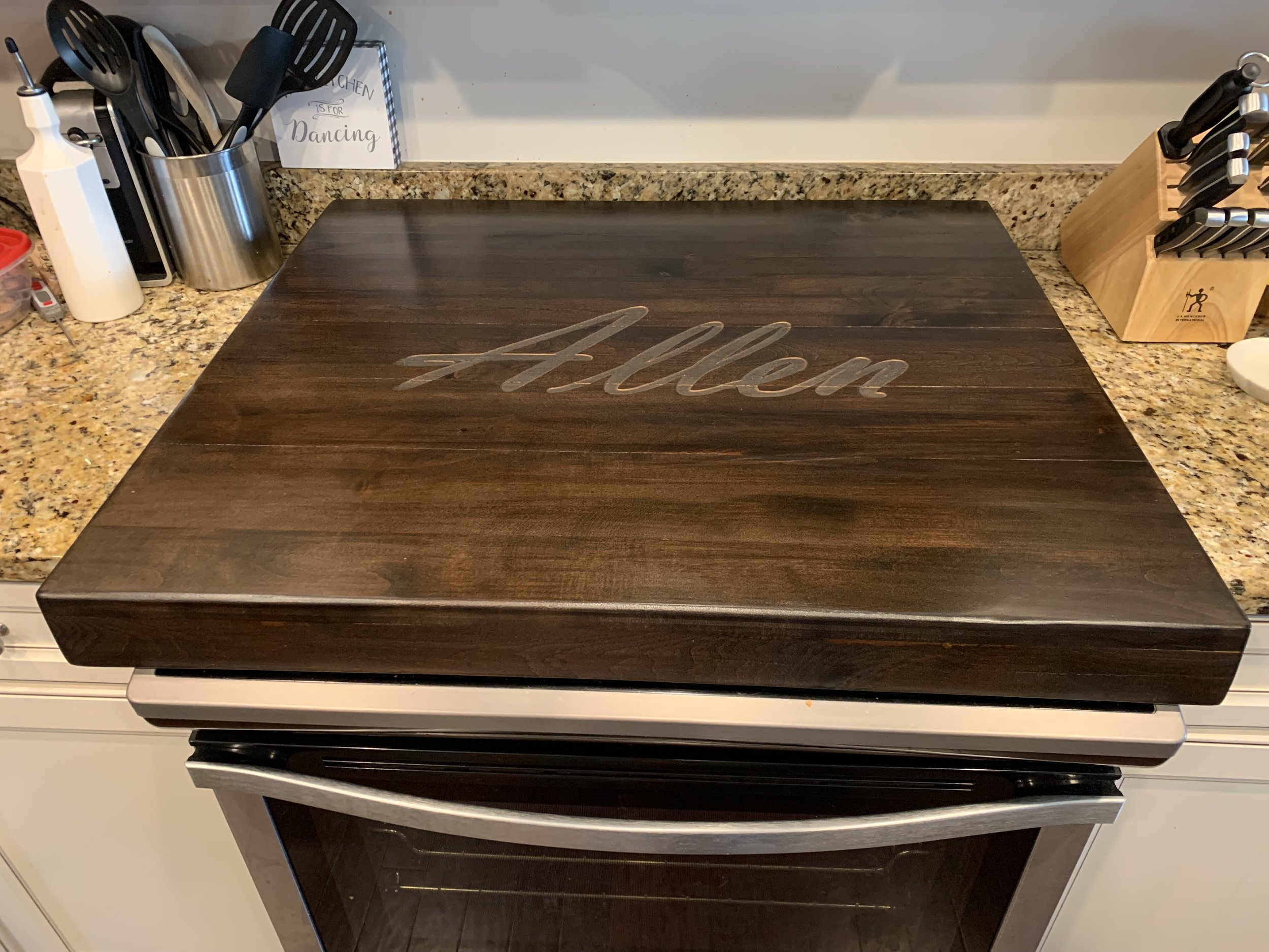 Range Cover - Dark Brown Stain