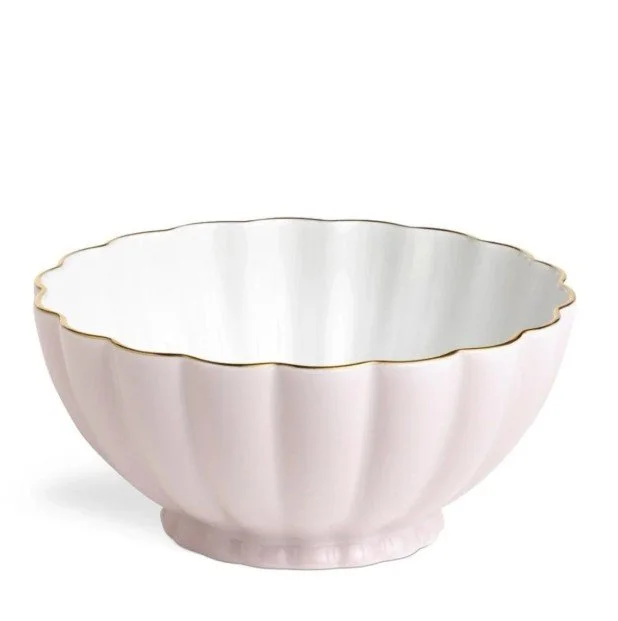 Augarten Melon Small Bowl in Light Pink & Gold