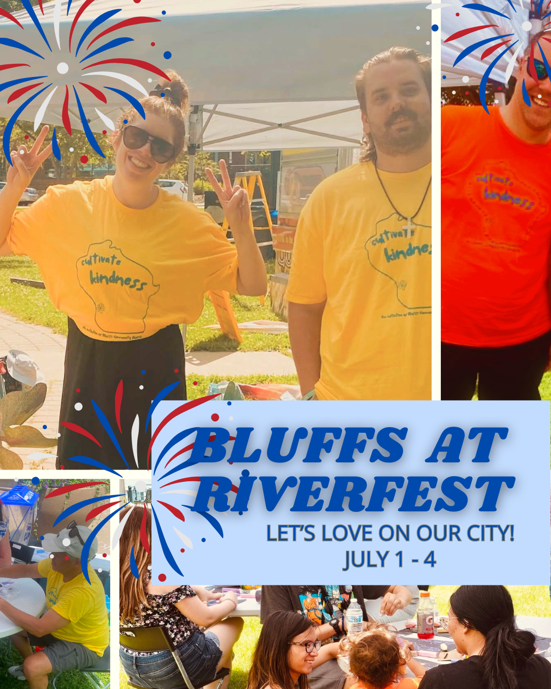Bluffs at Riverfest-Let's love on our city!