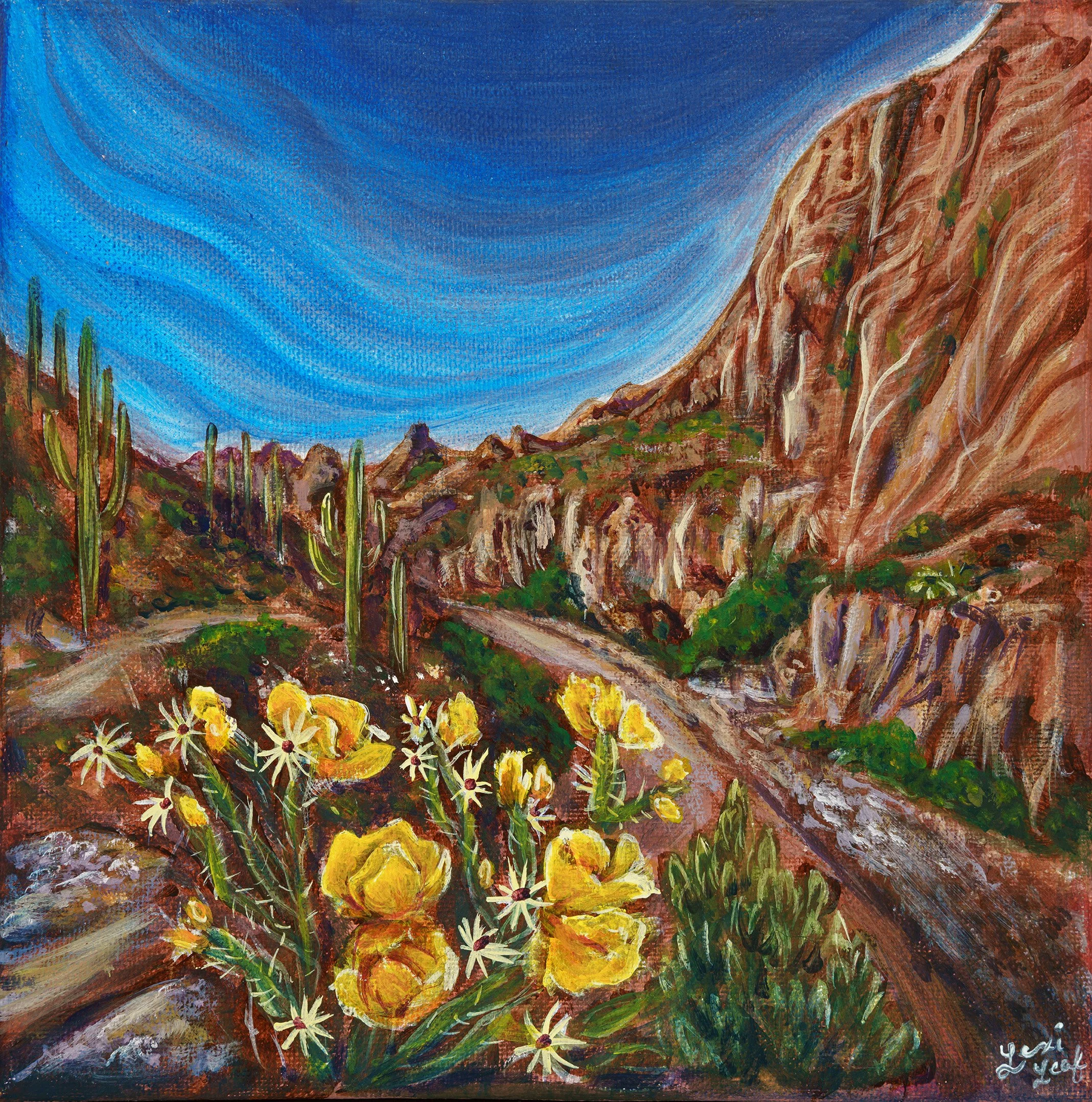 Sonoran Aerial Walkway - 2023 acrylic