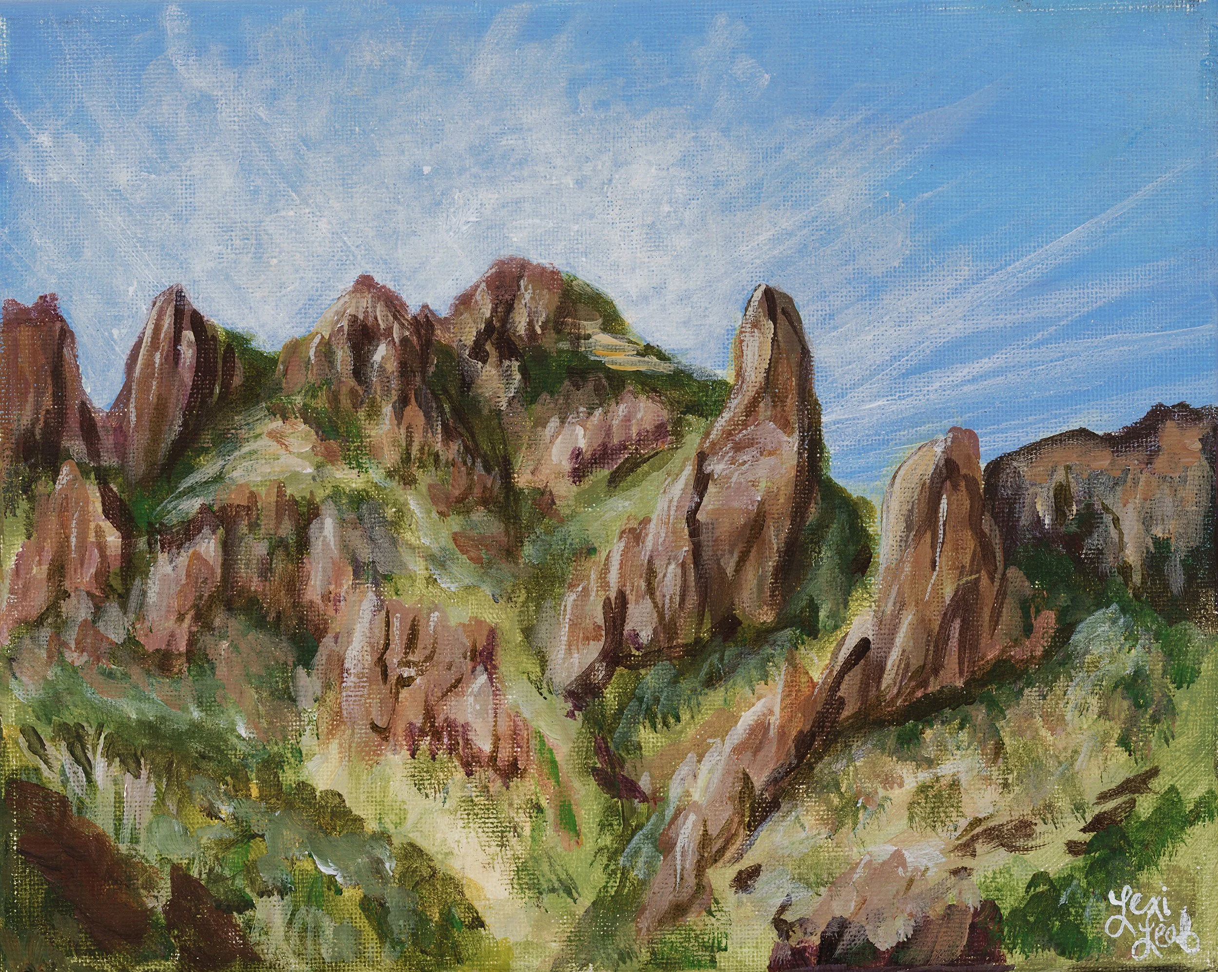 Castle Peaks - 2023 acrylic
