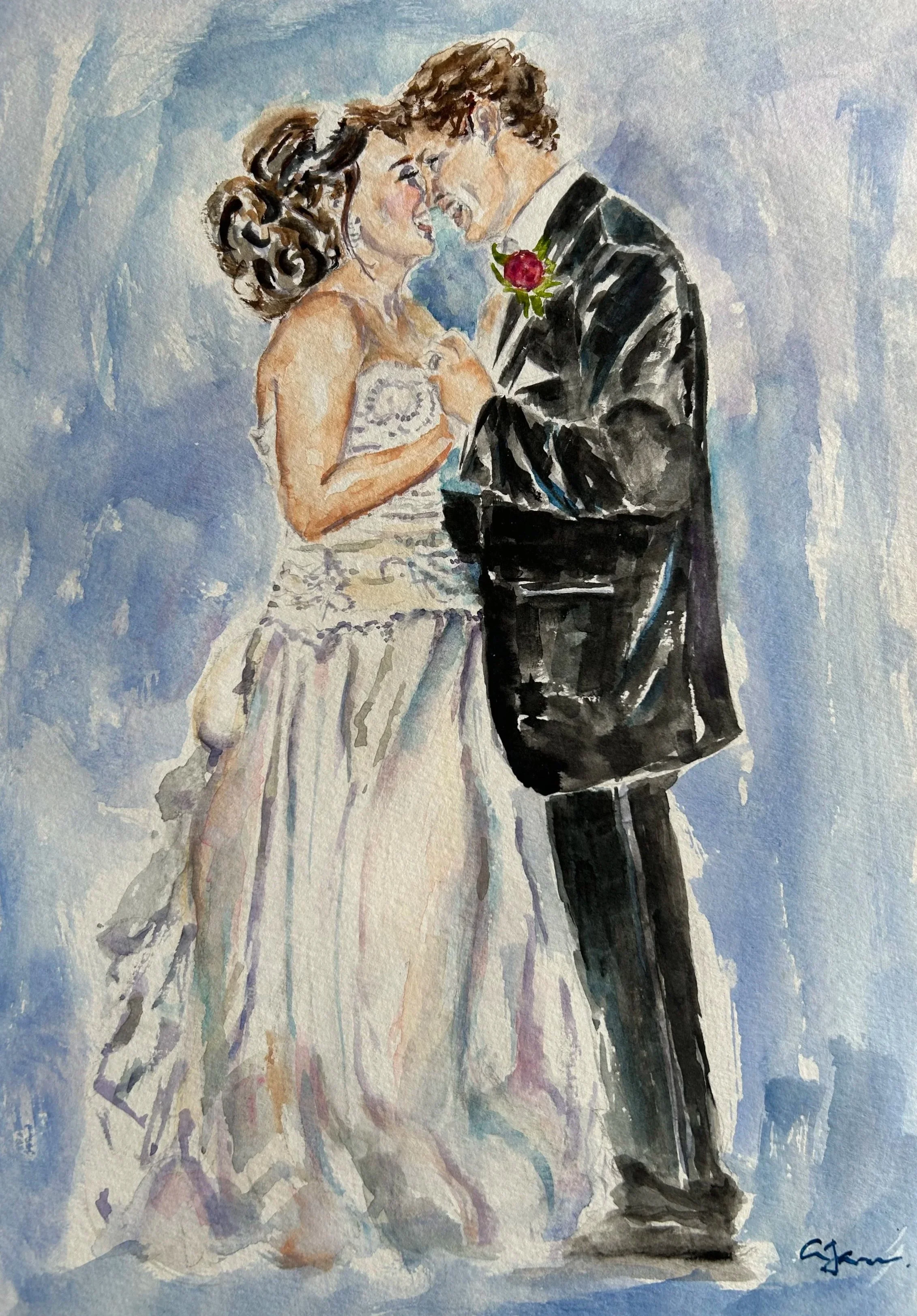 Wedding portrait by request
watercolor